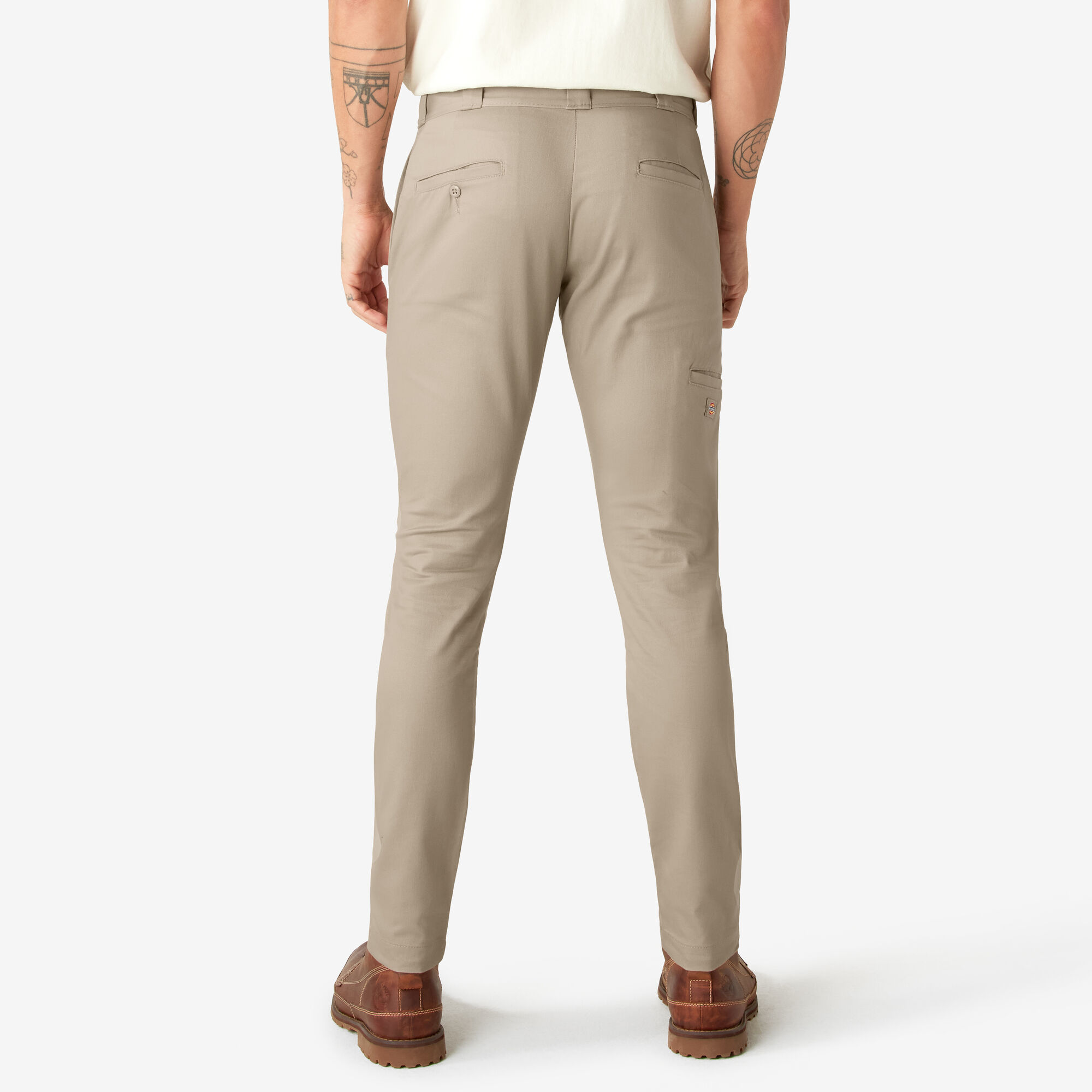 Skinny Fit Double Knee Work Pants