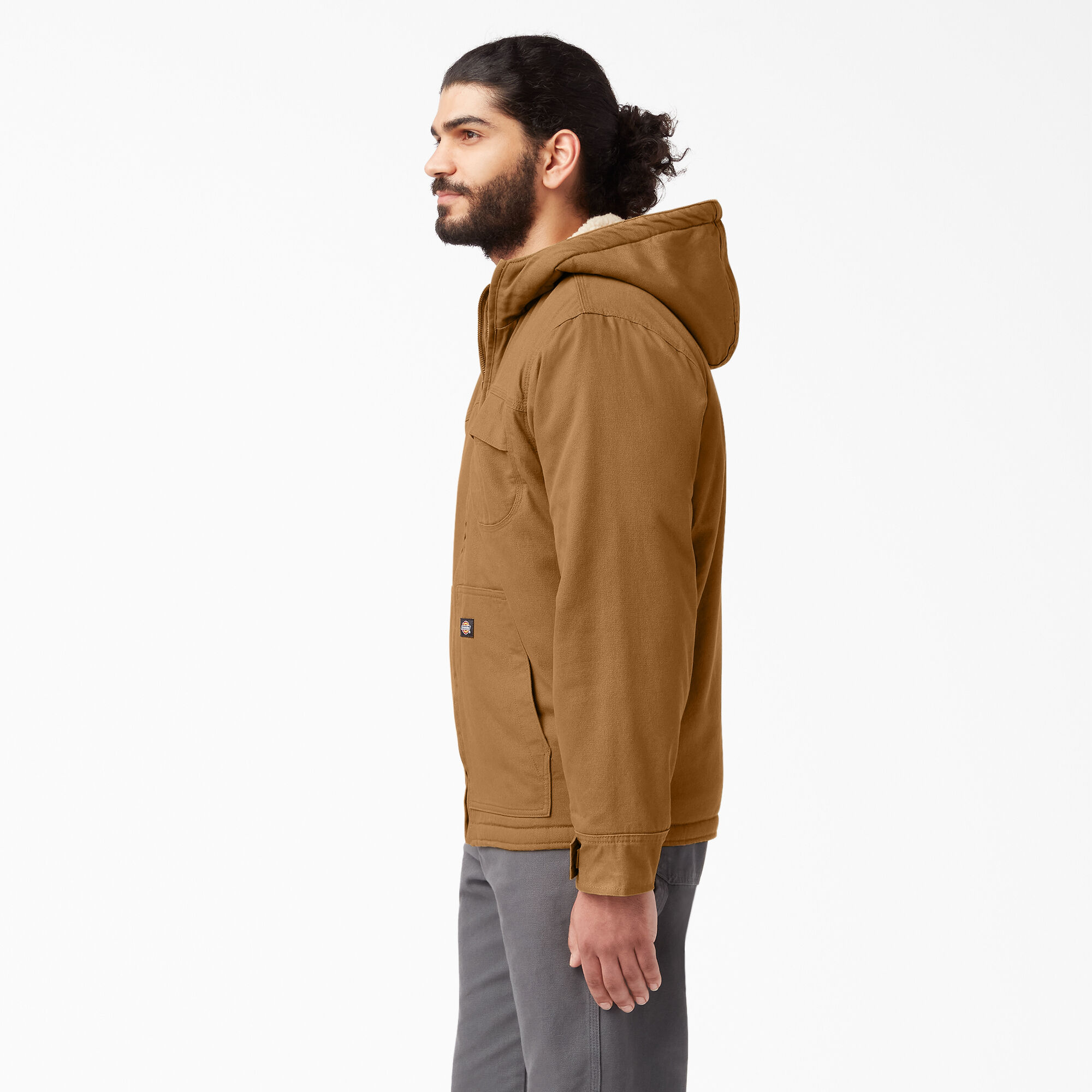 Duck High Pile Fleece Lined Hooded Jacket