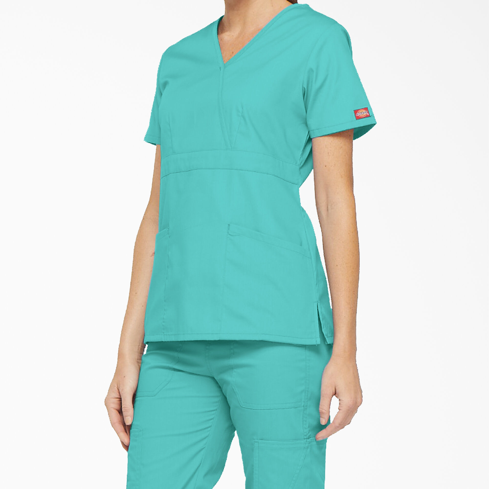 Women's EDS Signature Mock Wrap Scrub Top
