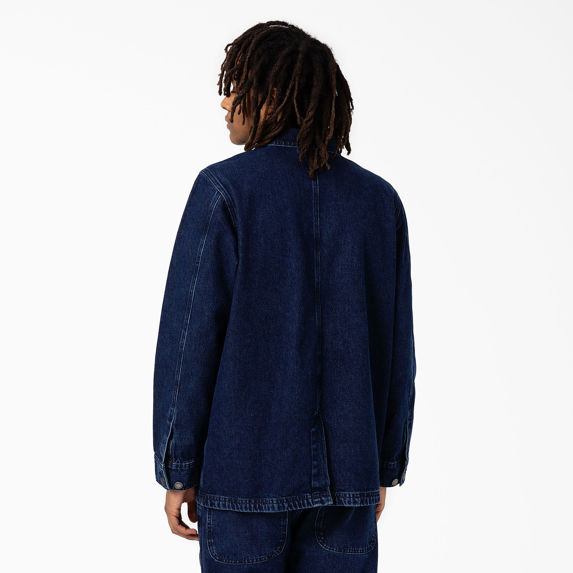 Denim Chore Coat, Stonewashed Indigo Blue