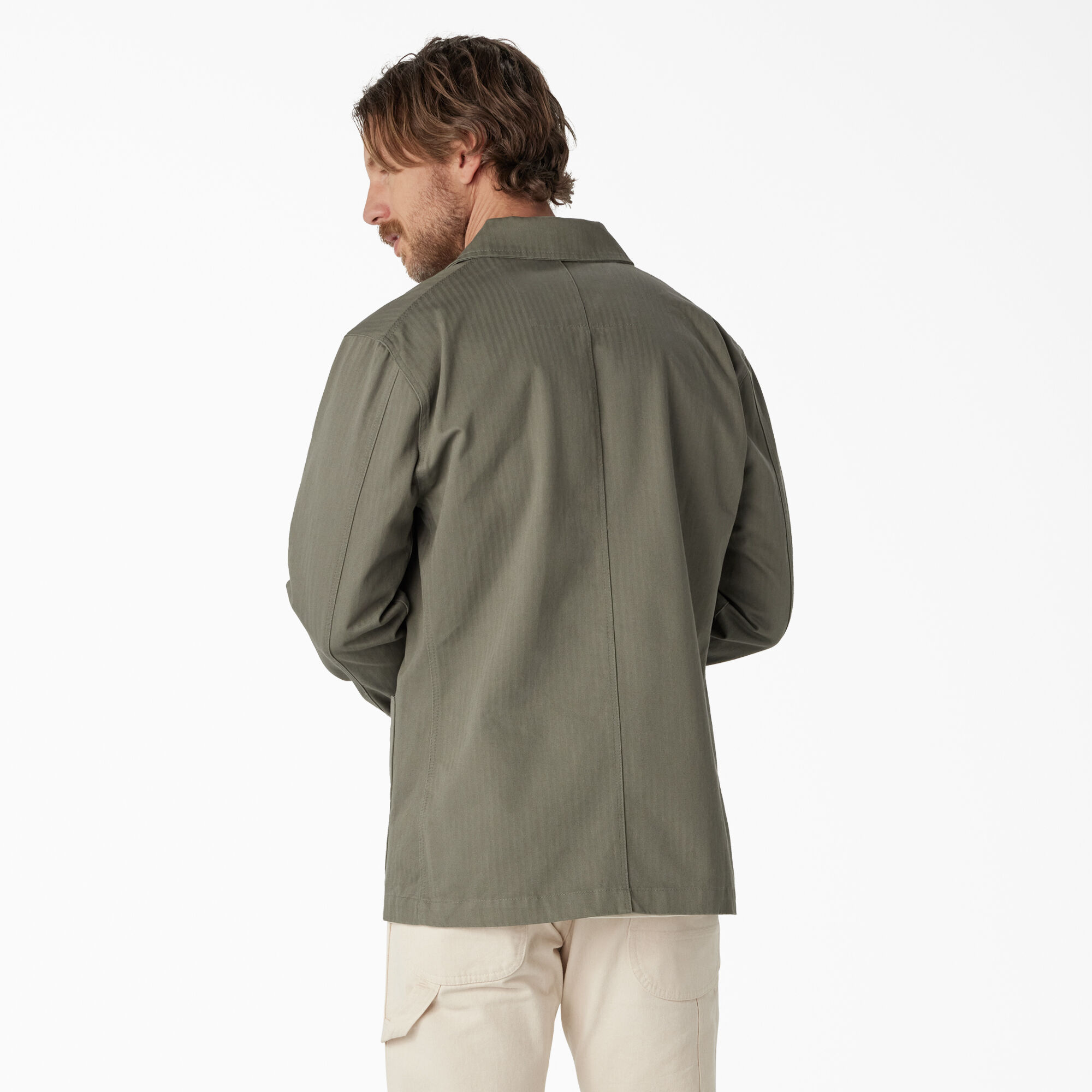 Dickies 1922 Herringbone Jacket, Rinsed Dusty Olive