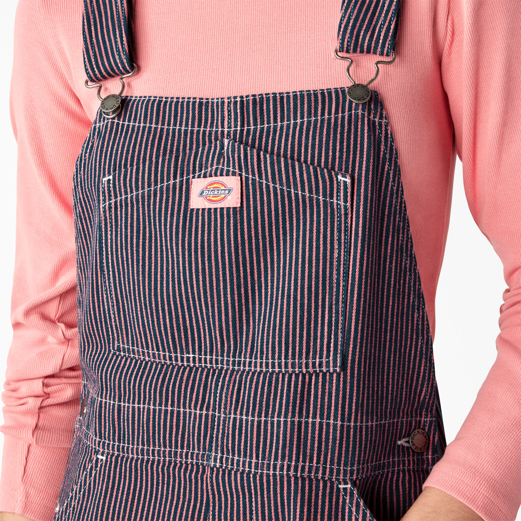 Women’s Regular Fit Hickory Stripe Bib Overalls