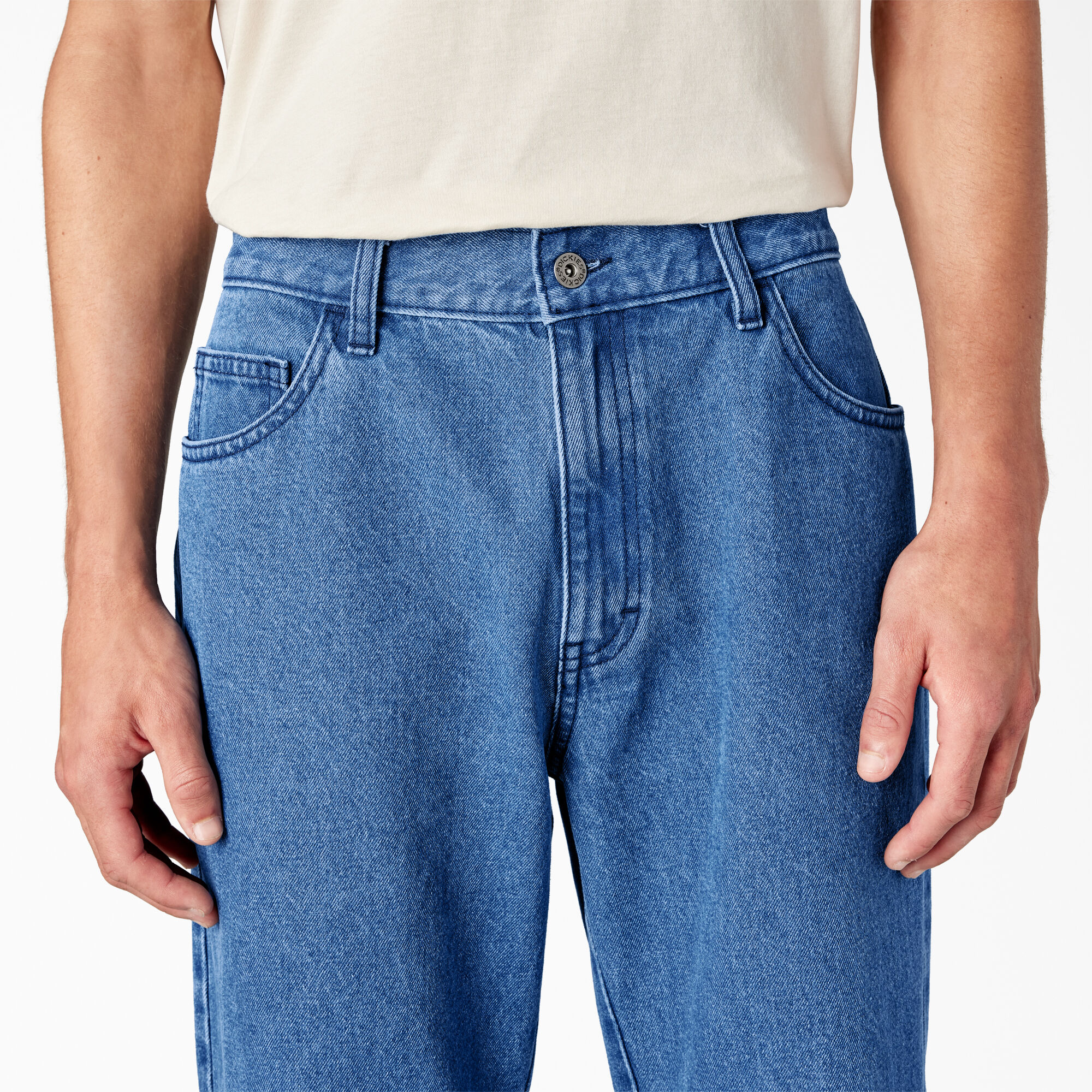 Loose Fit Double Knee Jeans