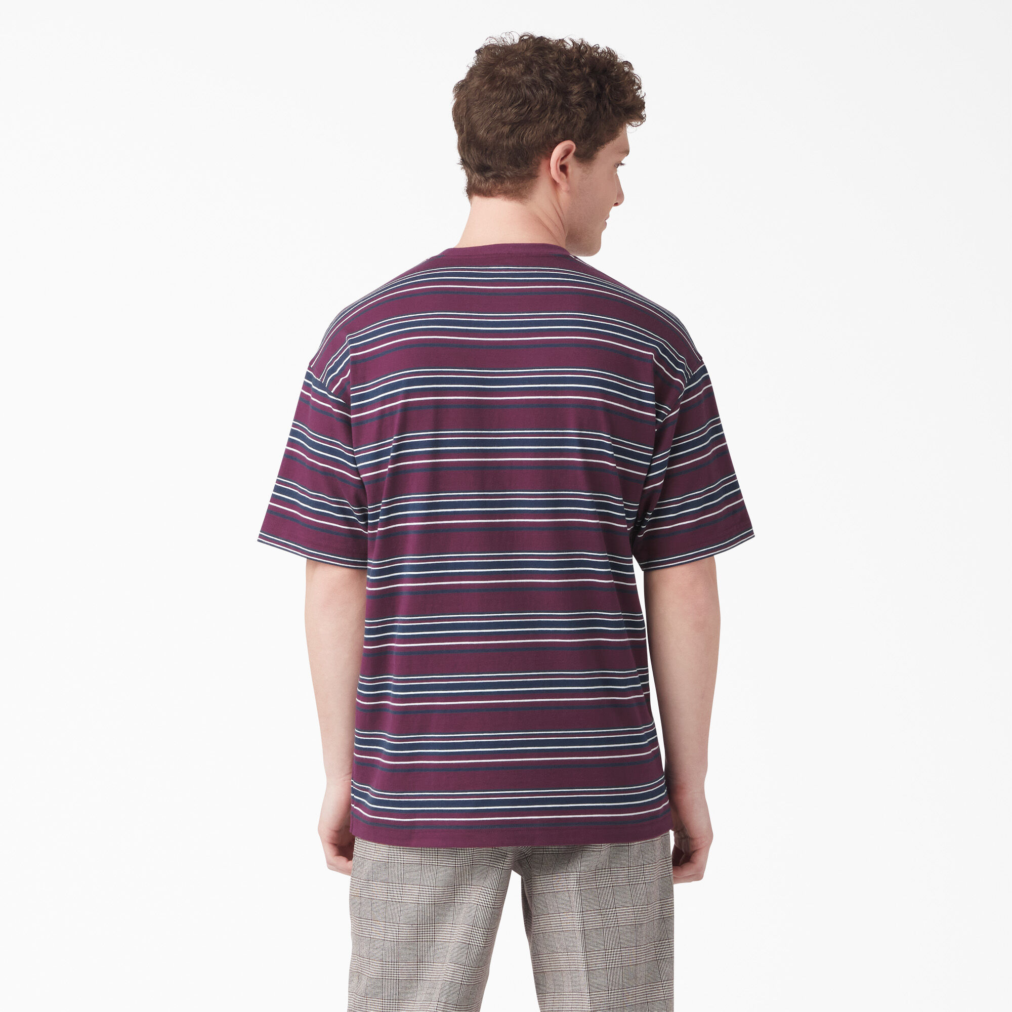 Relaxed Fit Striped Pocket T-Shirt