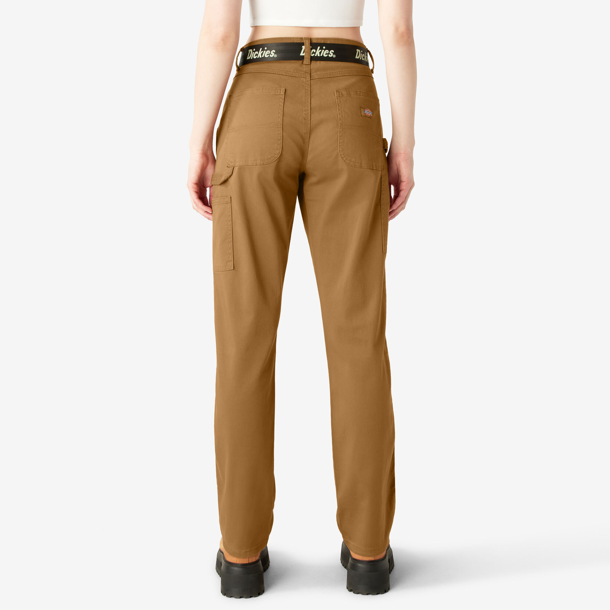 Women's Relaxed Fit Carpenter Pants, Brown Duck