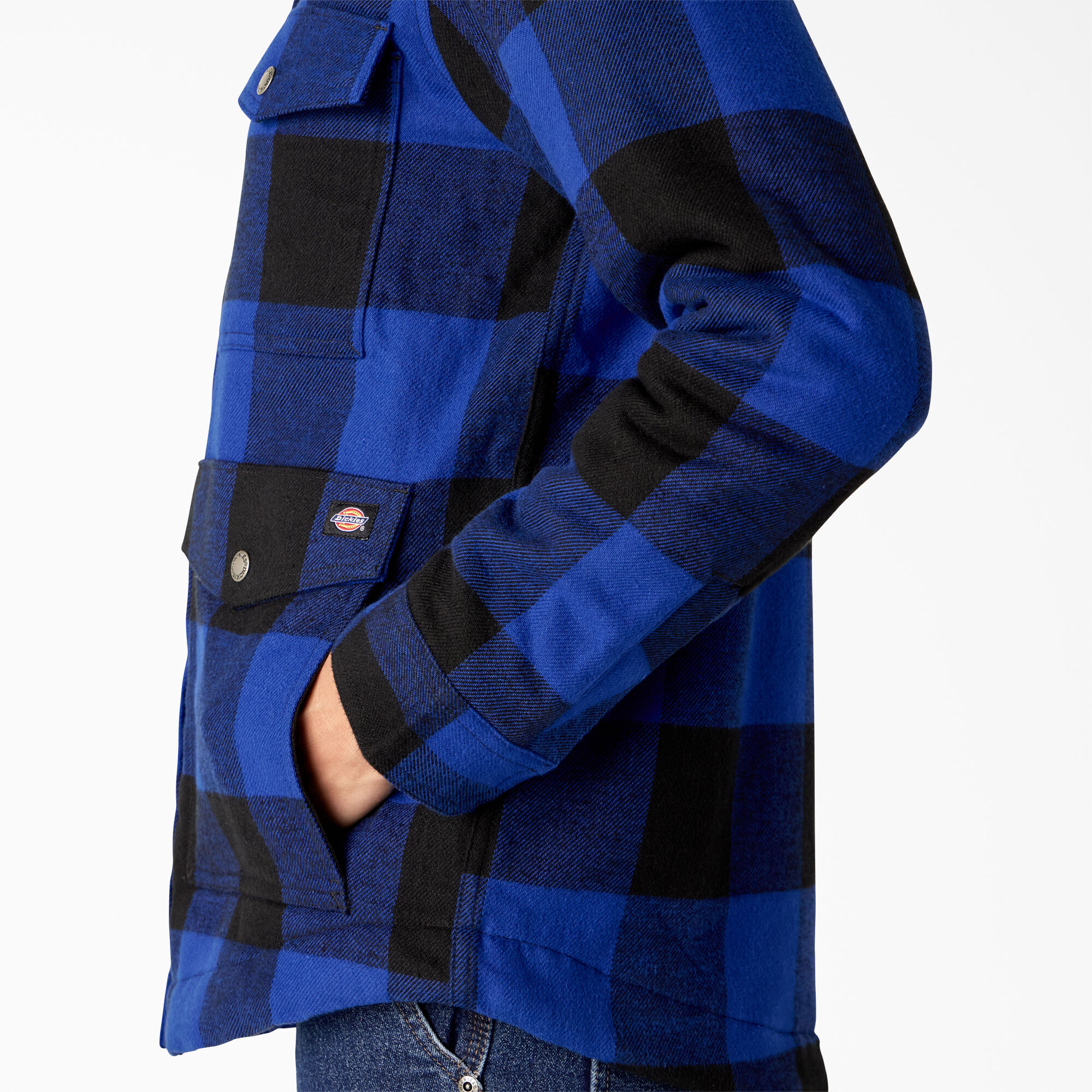 Women's Flannel Fleece Lined Chore Coat