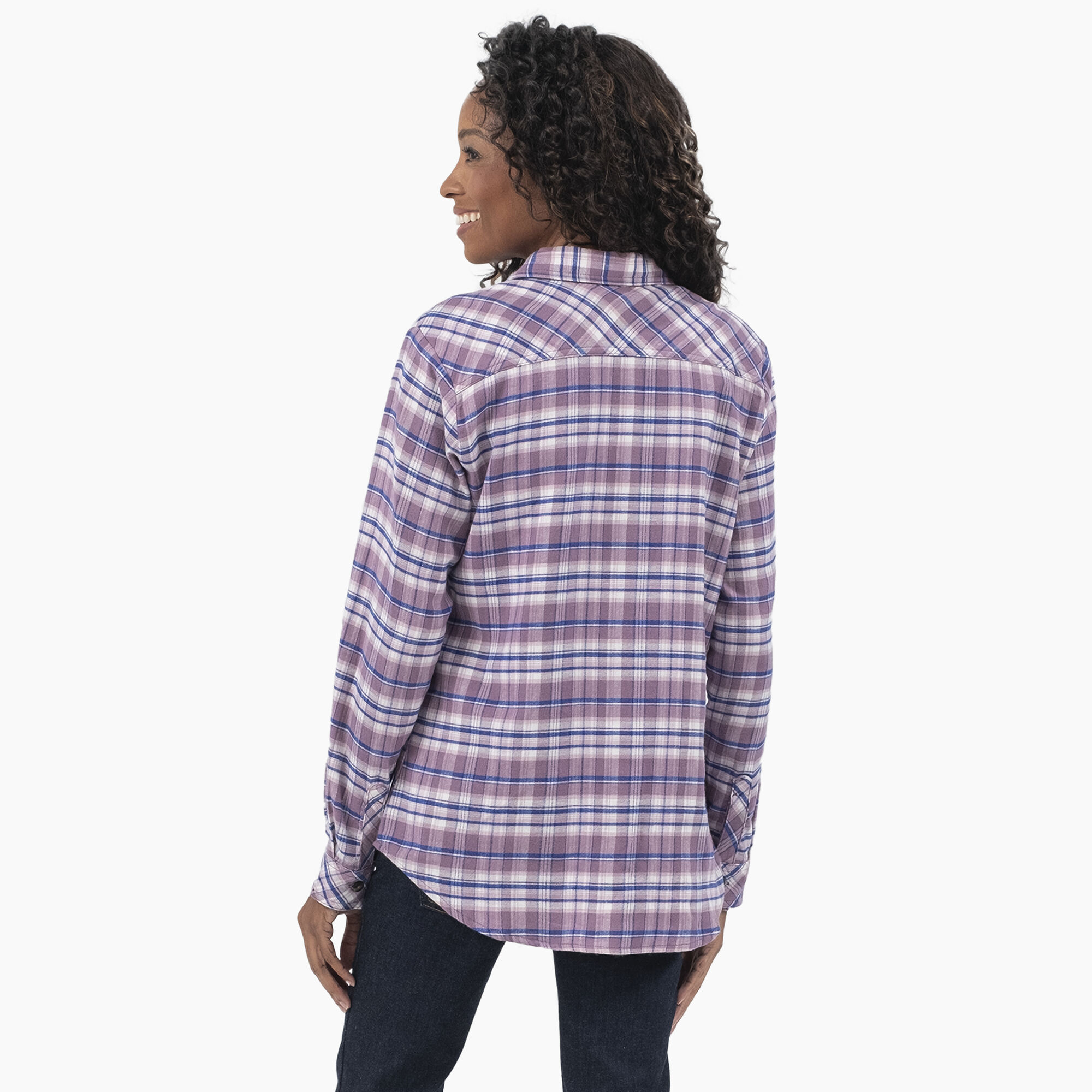 Women's Plaid Flannel Long Sleeve Shirt
