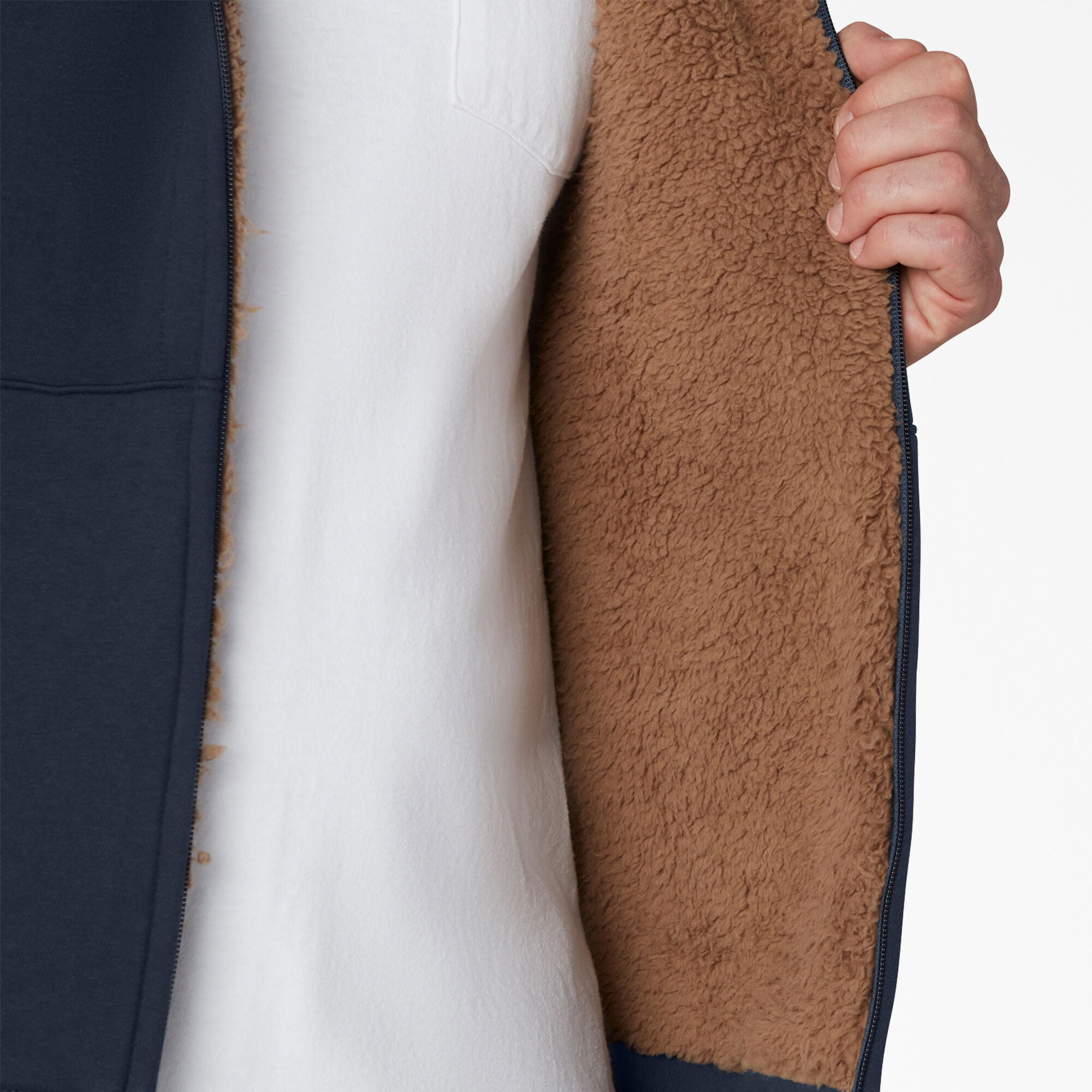 High Pile Fleece Lined Full Zip Hoodie