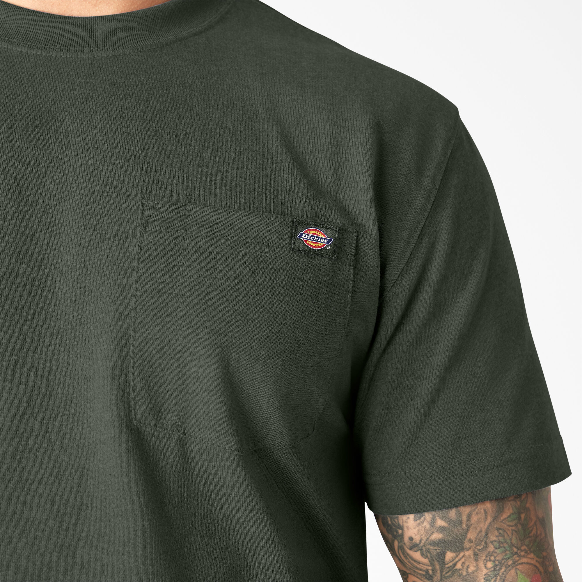 Heavyweight Heathered Short Sleeve Pocket T-Shirt