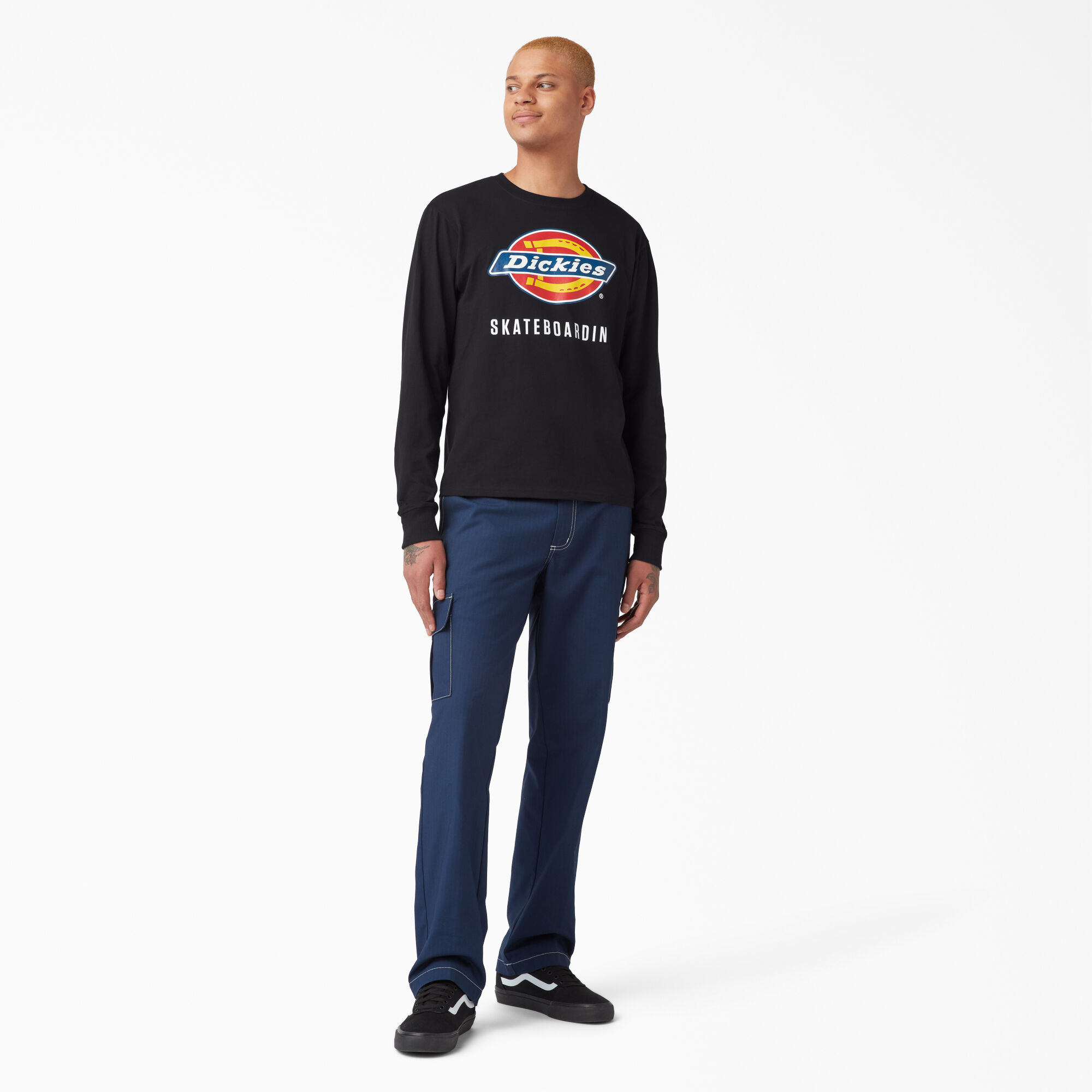Dickies Skateboarding Logo Graphic Long Sleeve T-Shirt