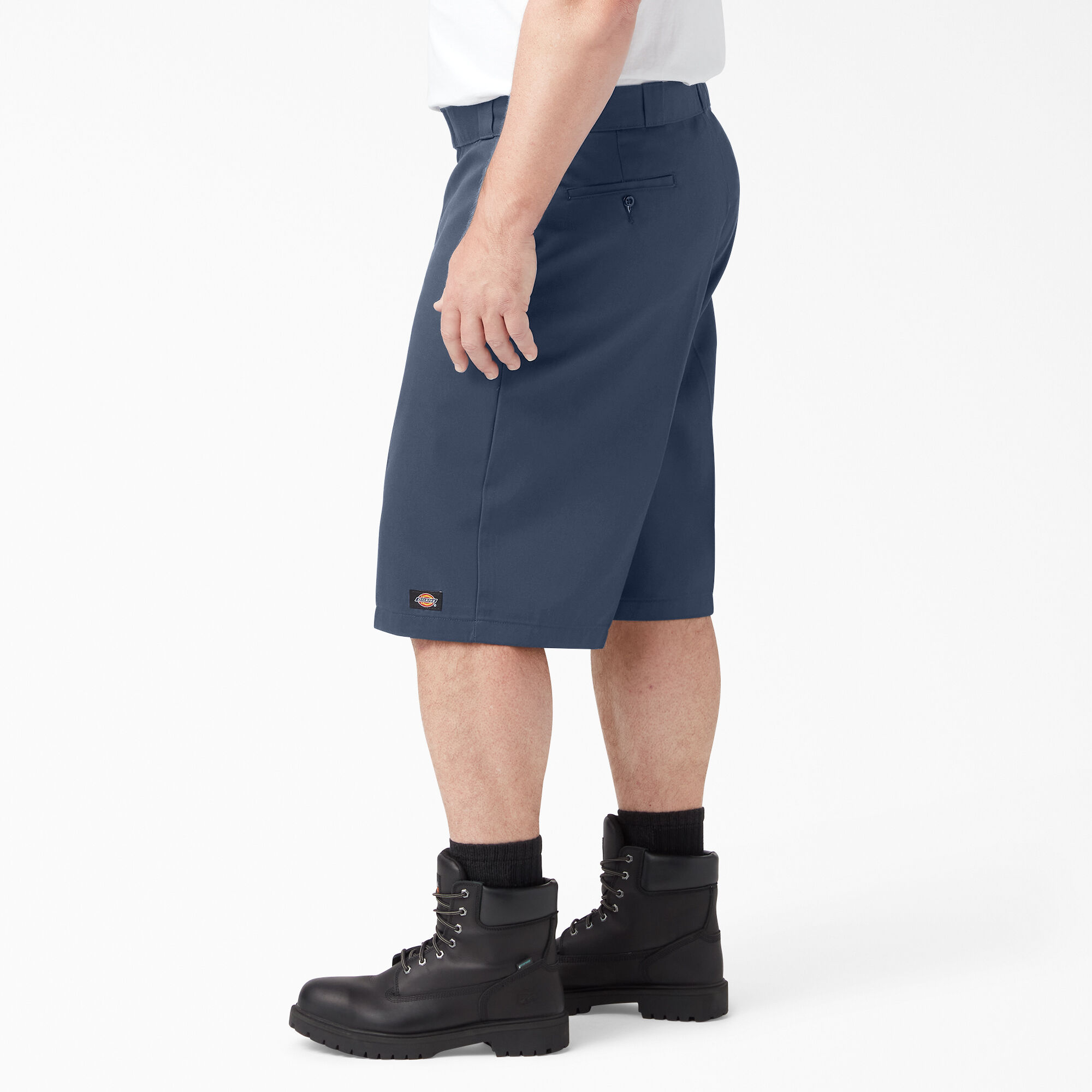 Loose Fit Flat Front Work Shorts, 13