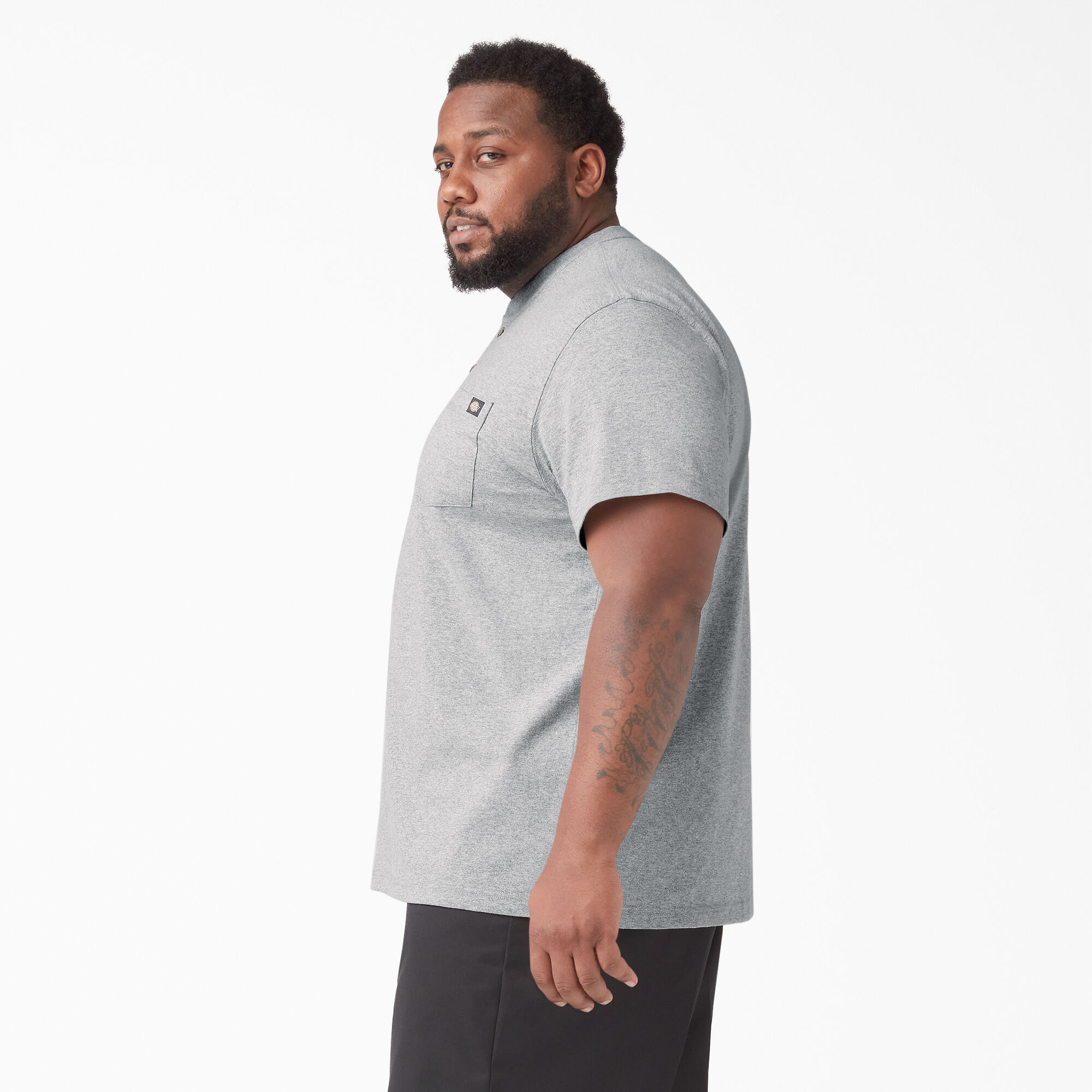 Heavyweight Short Sleeve Henley T-Shirt