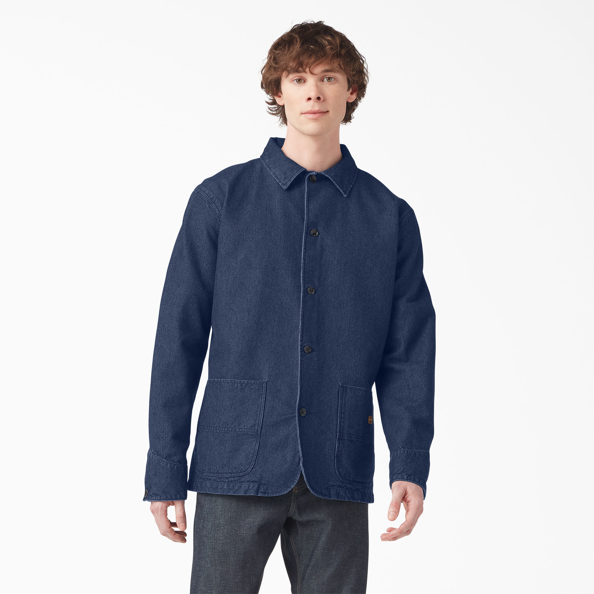 Dickies 1922 Indigo Chore Coat, Rinsed Indigo Blue