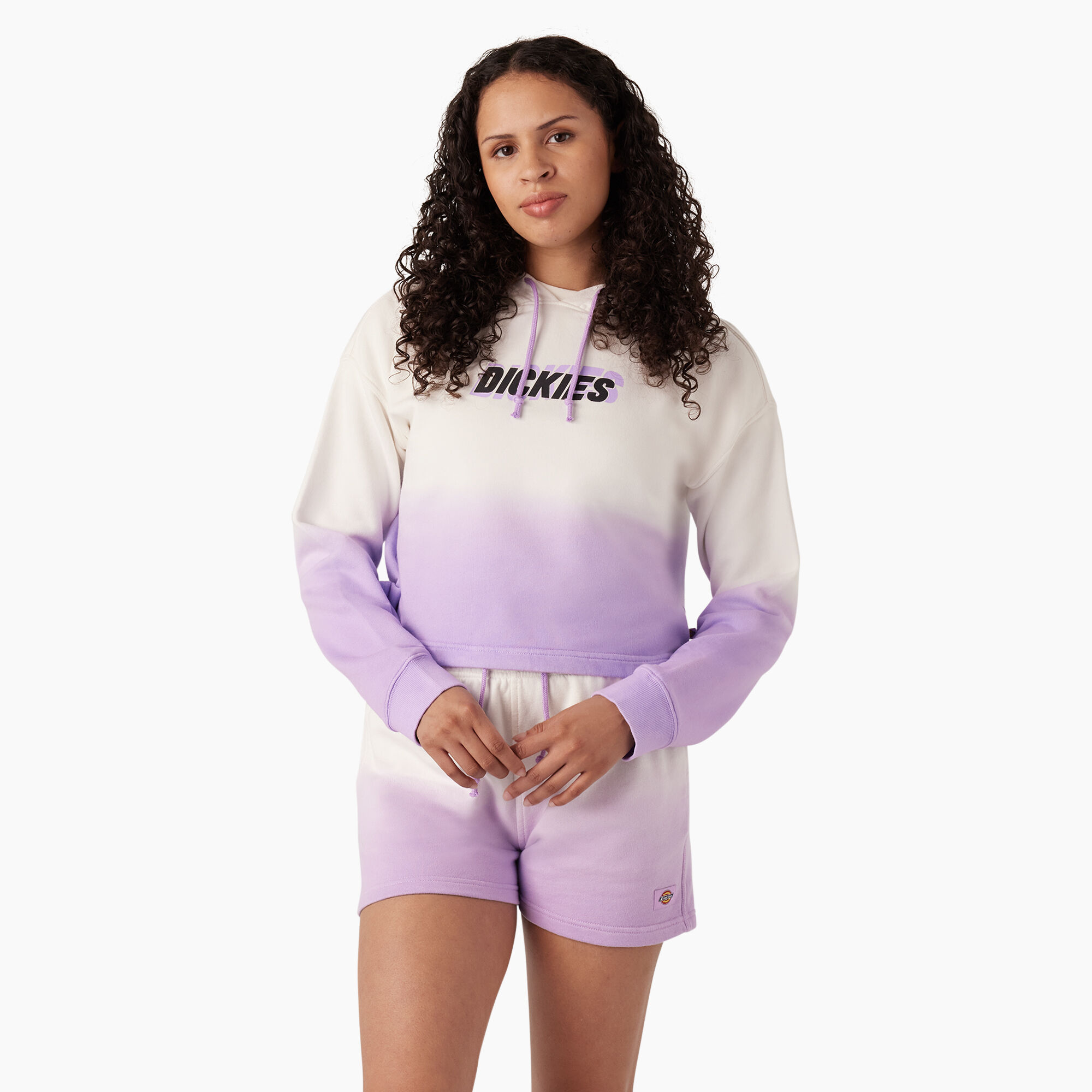 Women's Cropped Ombre Hoodie