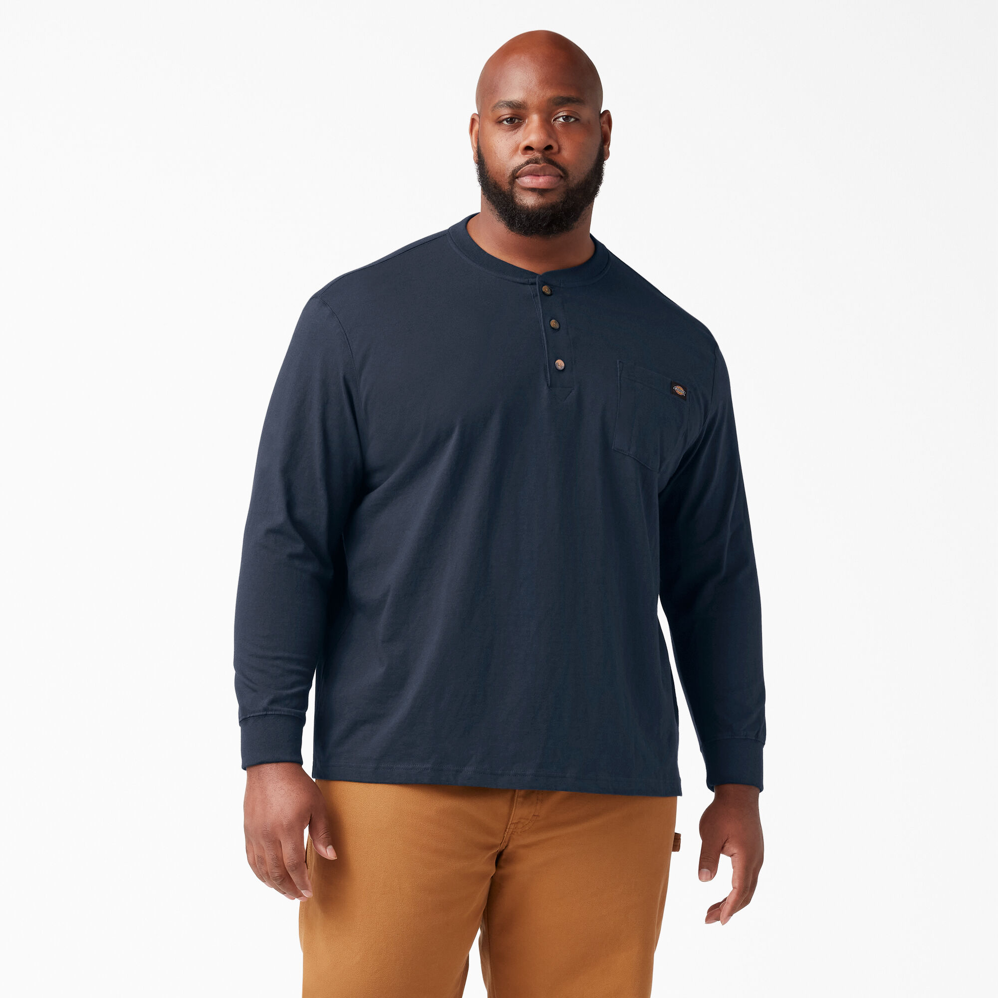 Heavyweight Long Sleeve Henley T-Shirt