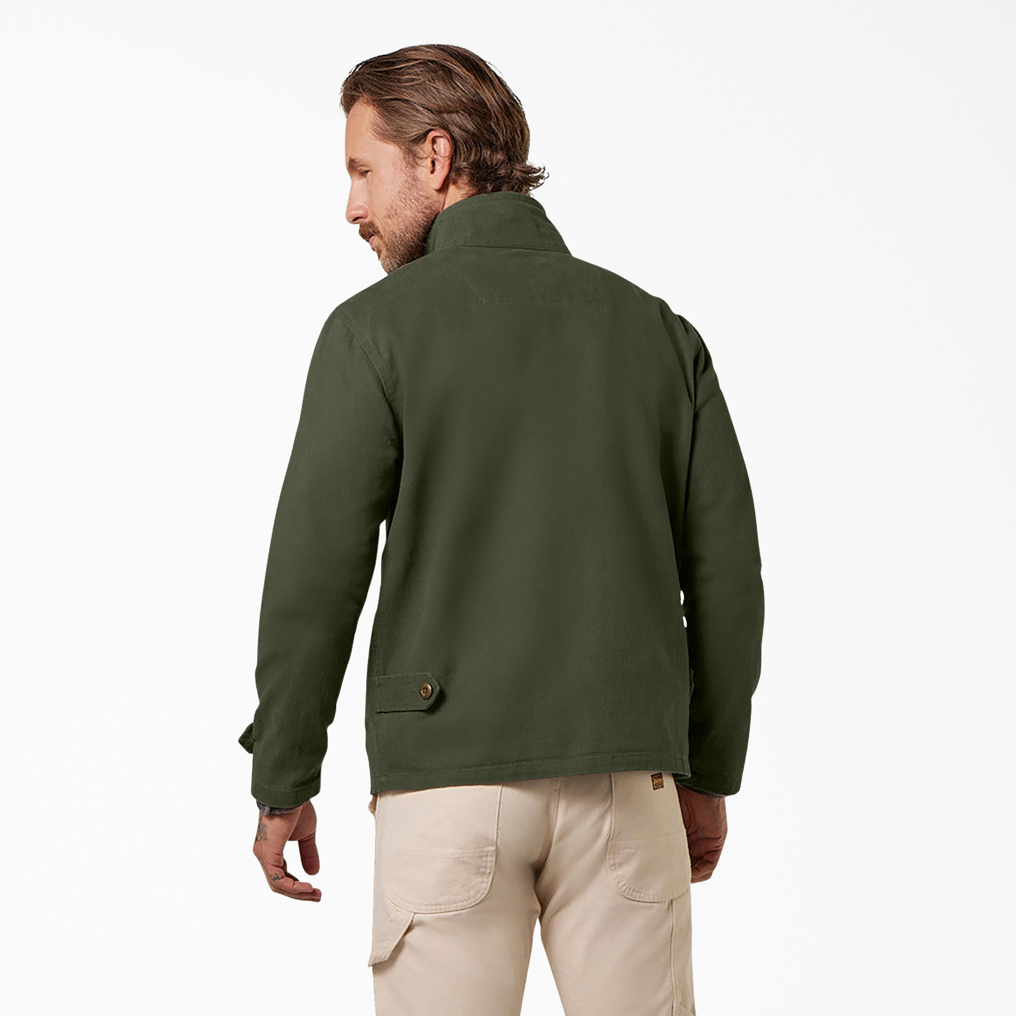 Dickies 1922 Brushed Twill Jacket, Rinsed Dusty Olive