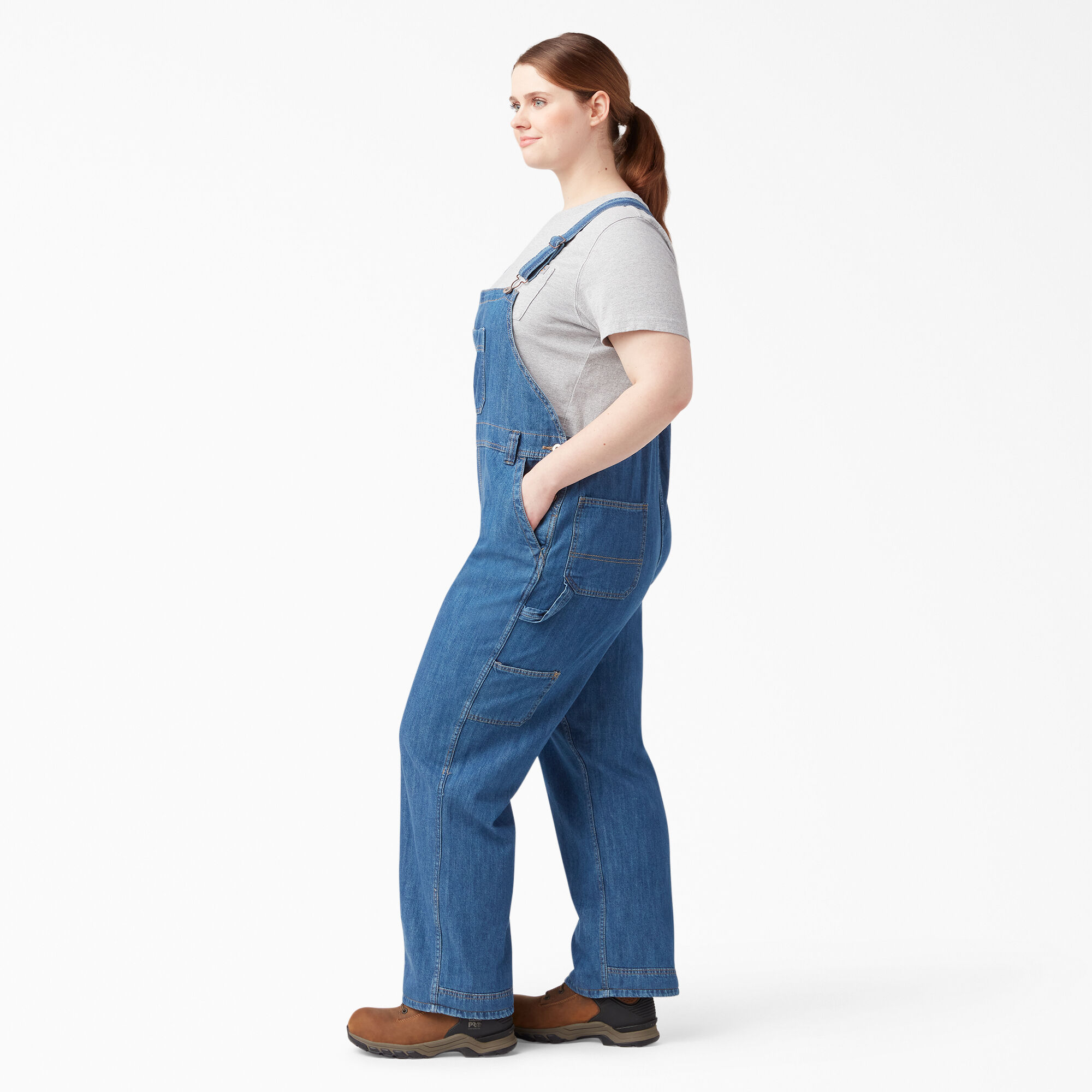 Women's Plus Relaxed Fit Bib Overalls