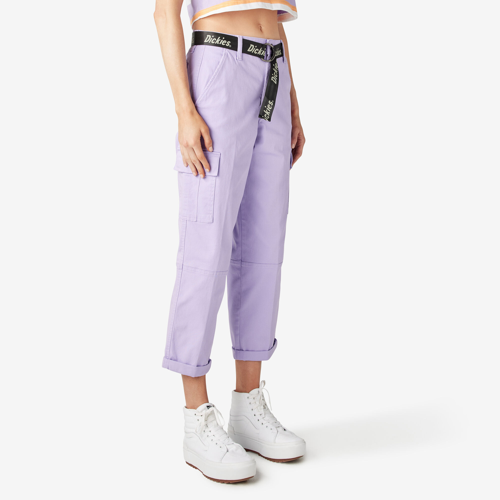 Women's Relaxed Fit Cropped Cargo Pants