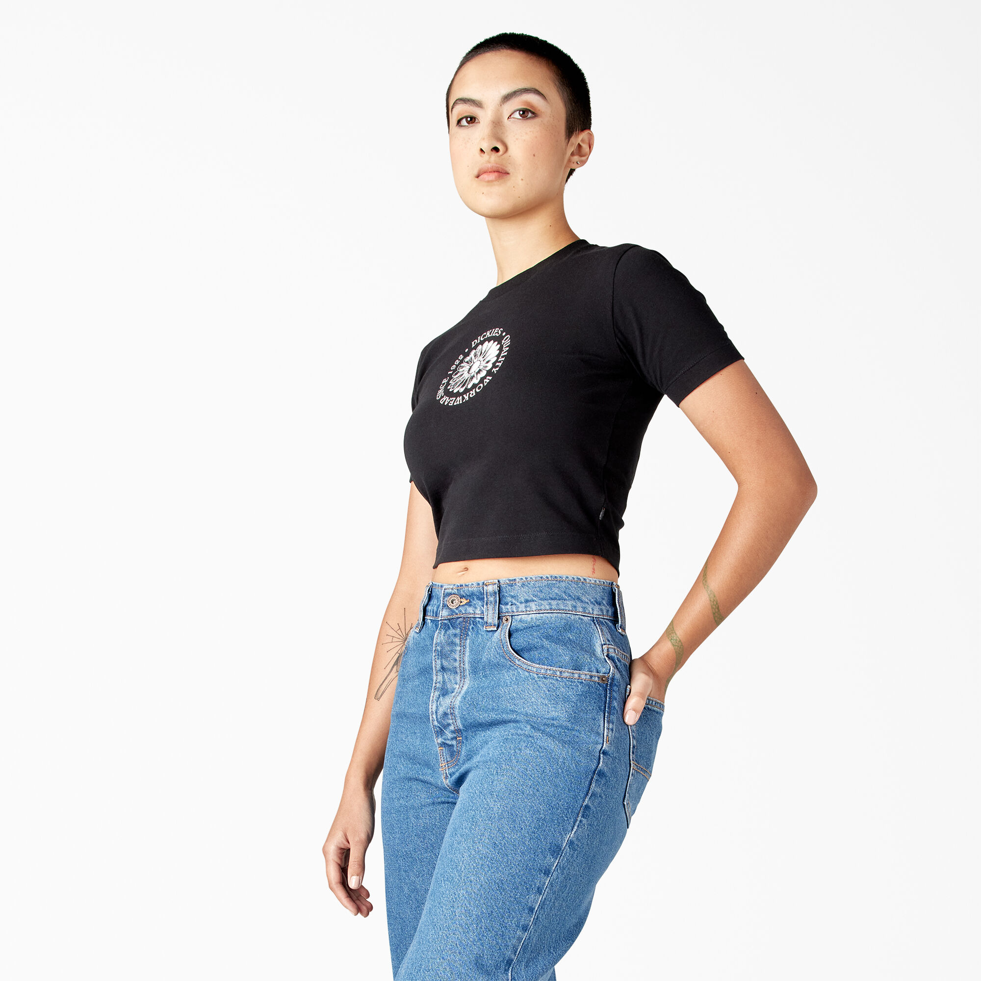 Women's Garden Plain Cropped T-Shirt