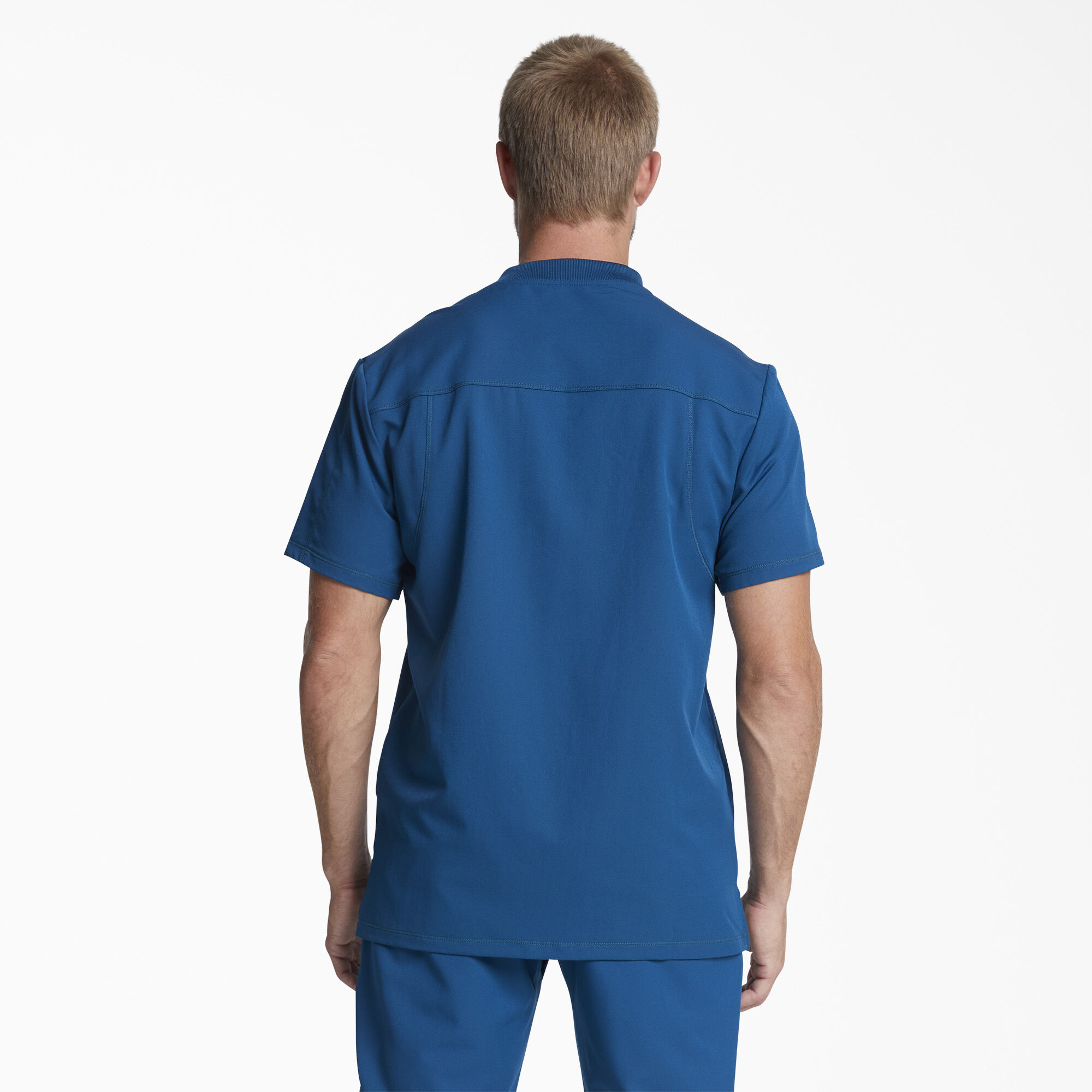 Men's Dynamix V-Neck Scrub Top with Zip Pocket