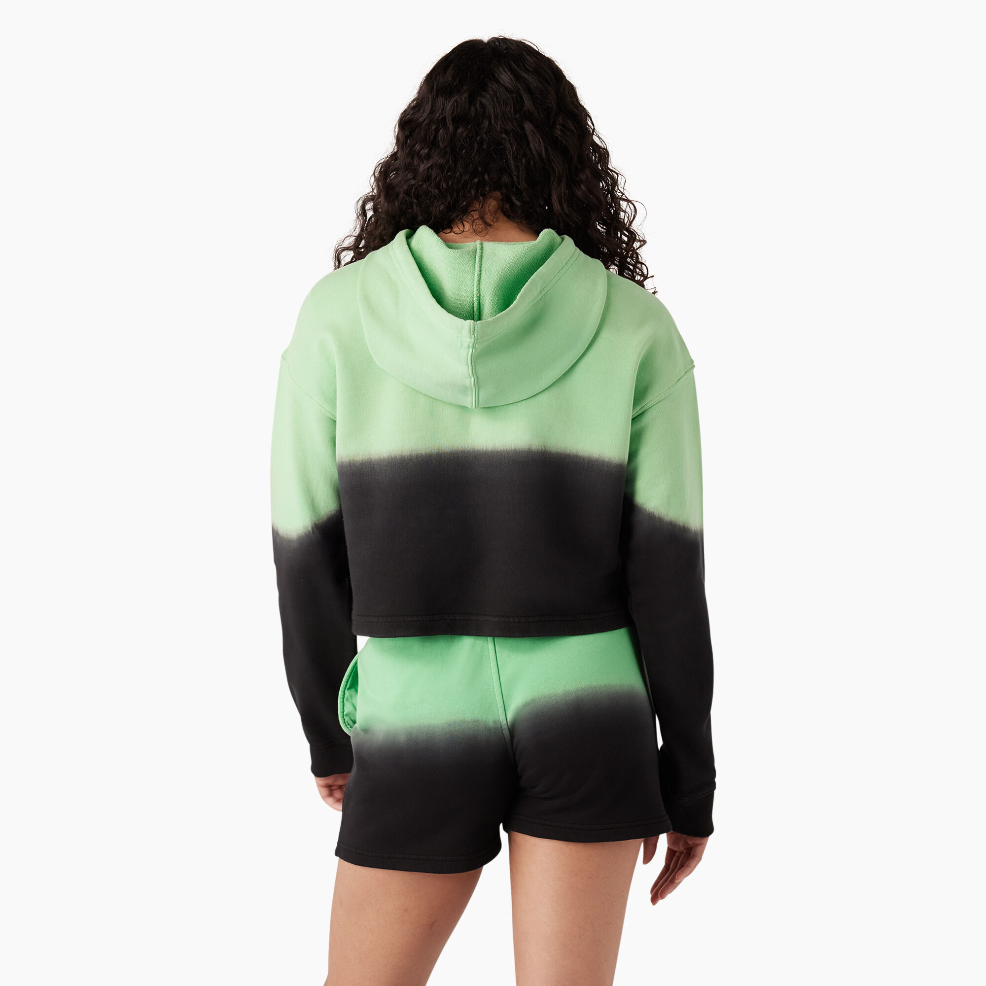 Women's Cropped Ombre Hoodie