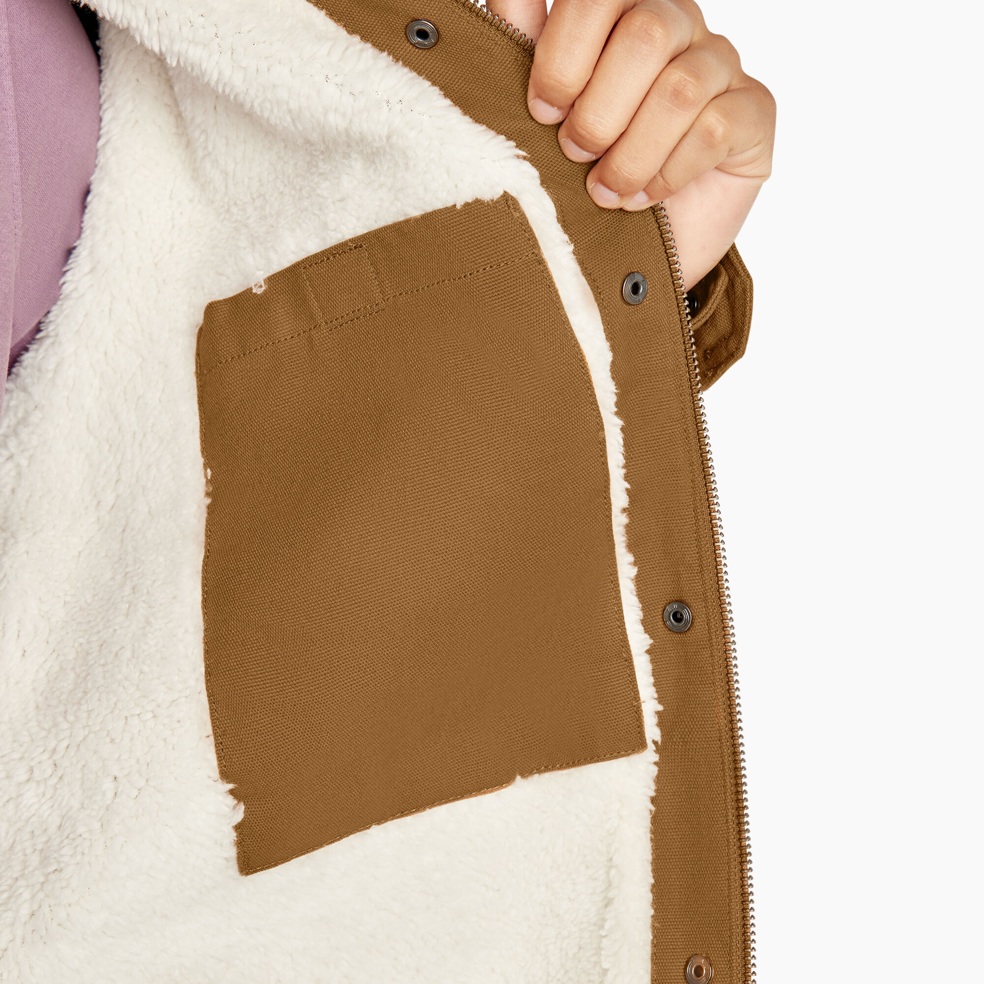 Women's Duck Fleece Lined Chore Coat