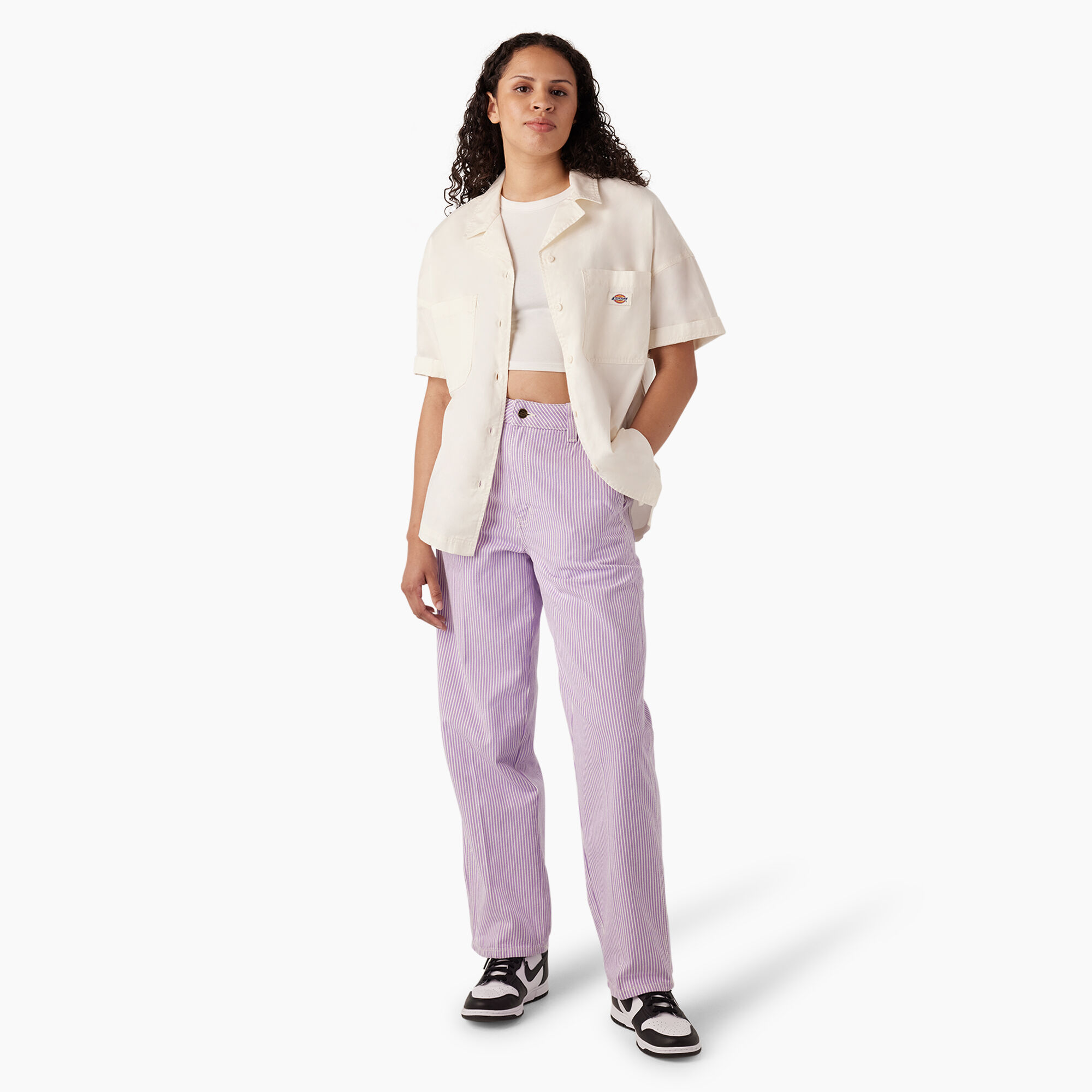 Women's Regular Fit Hickory Stripe Pants