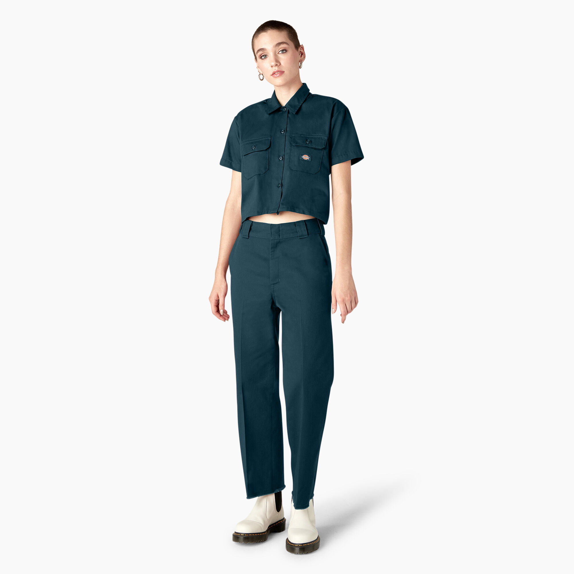 Women's Cropped Work Shirt