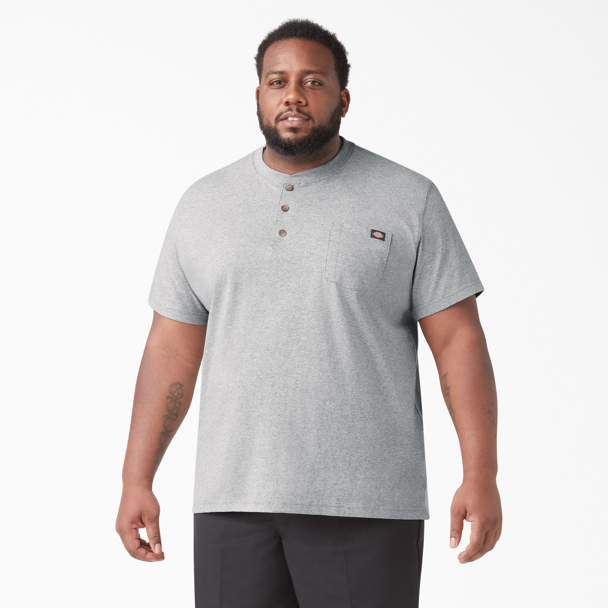 Heavyweight Short Sleeve Henley T-Shirt
