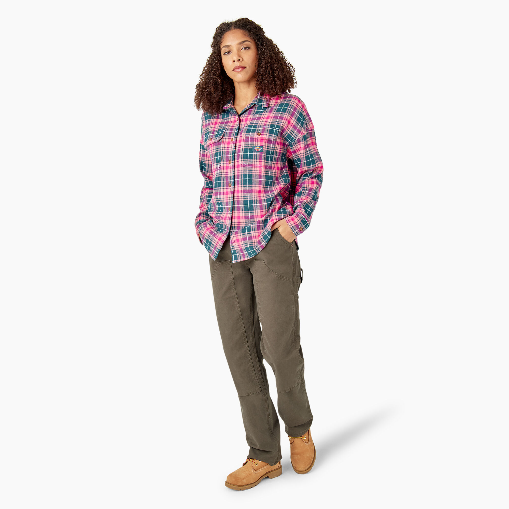 Women's Long Sleeve Flannel Shirt