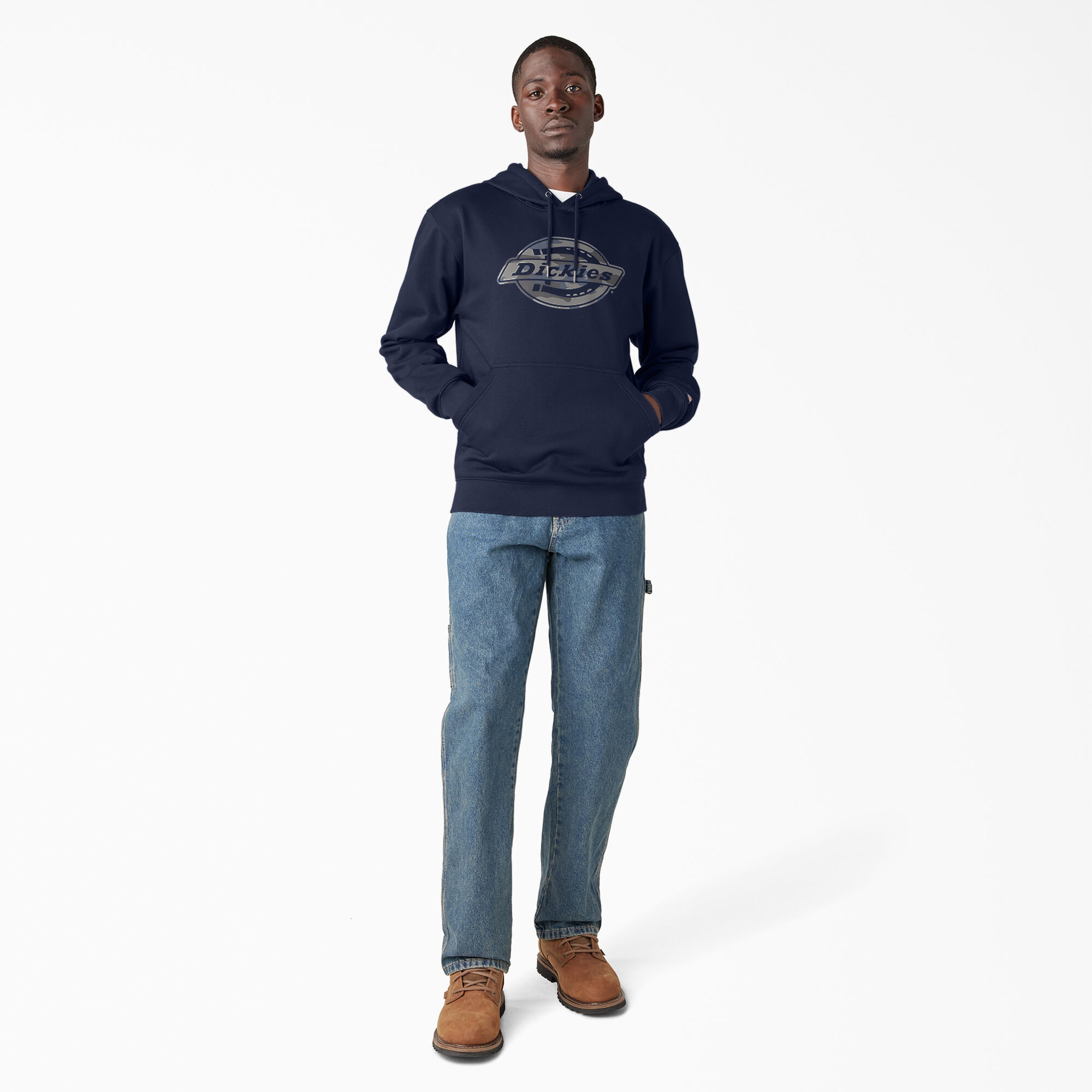 Water Repellent Camo Logo Hoodie