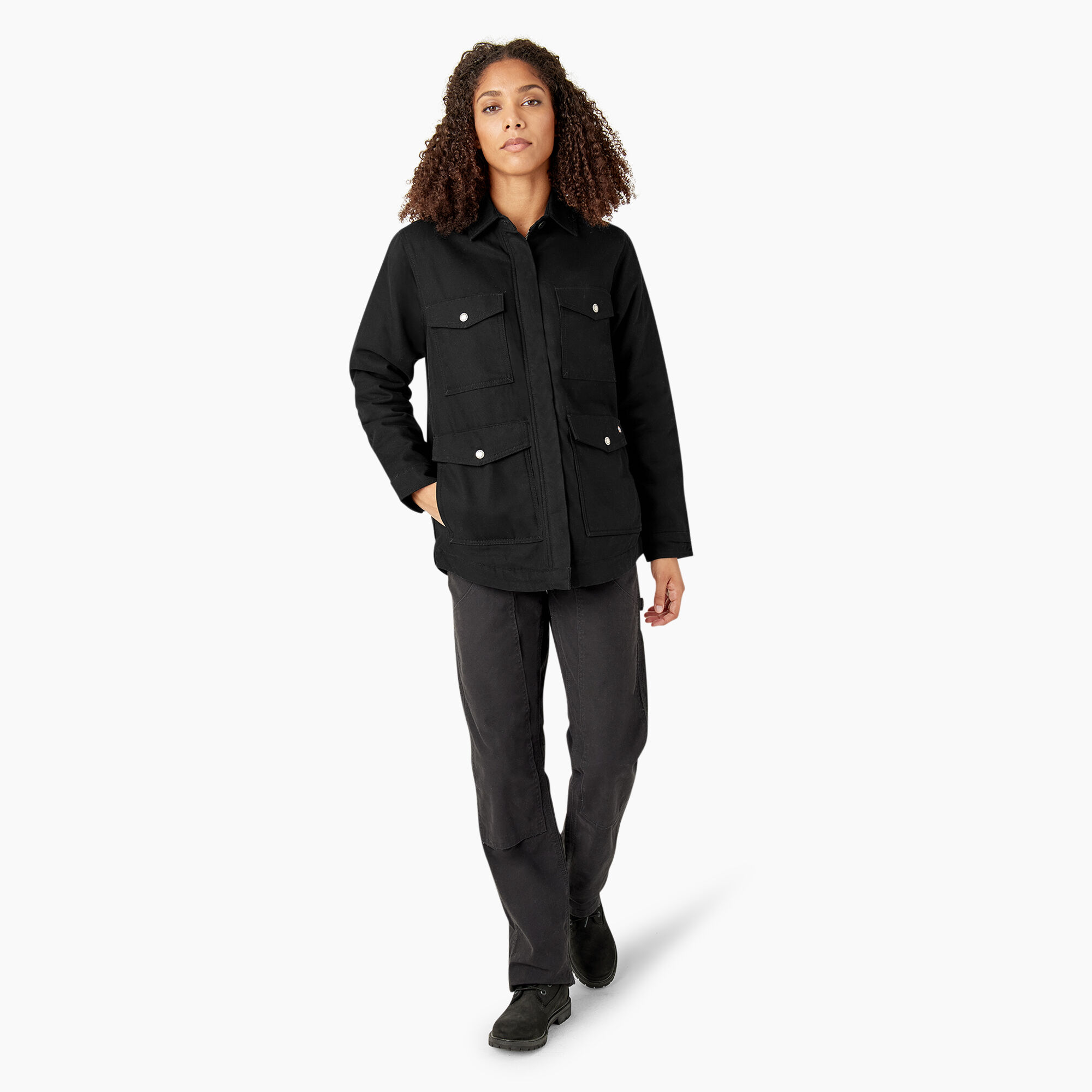 Women's Duck Fleece Lined Chore Coat