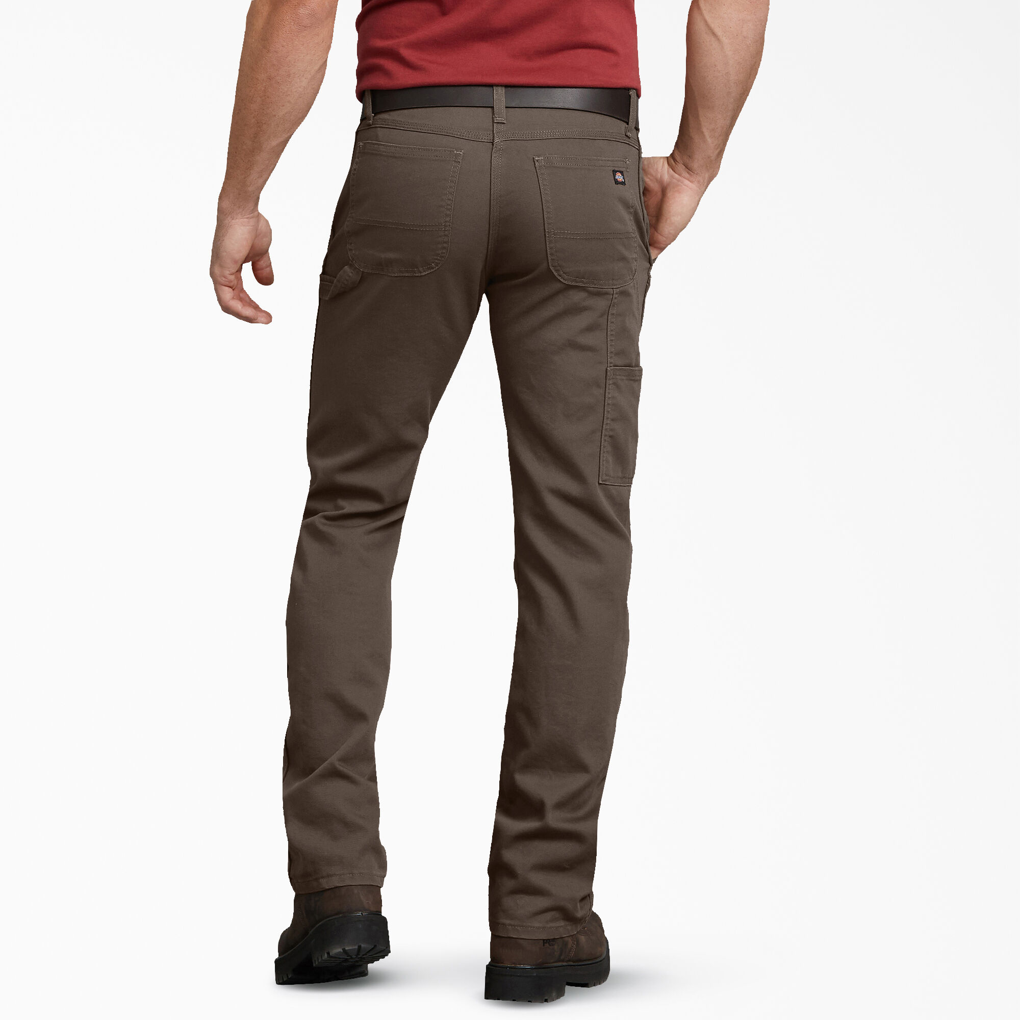 FLEX Regular Fit Duck Carpenter Pants, Stonewashed Mushroom