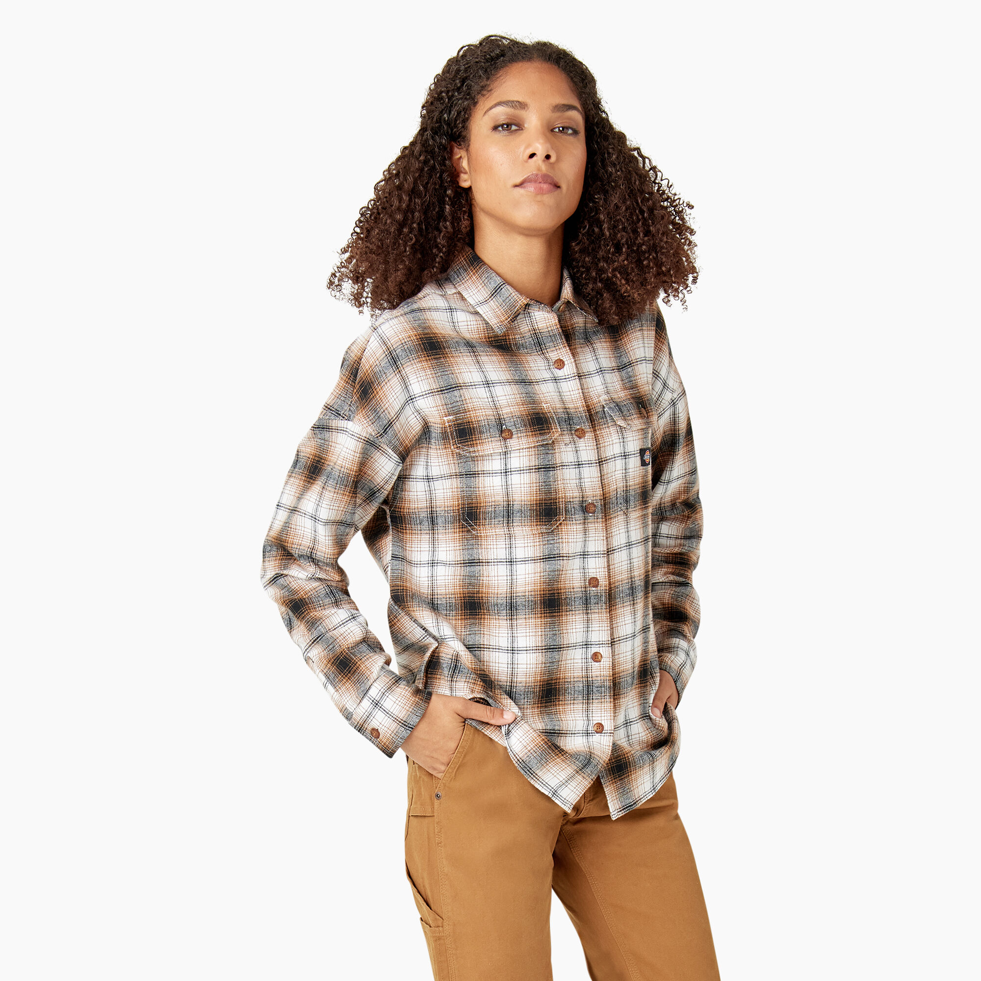 Women's Long Sleeve Flannel Shirt