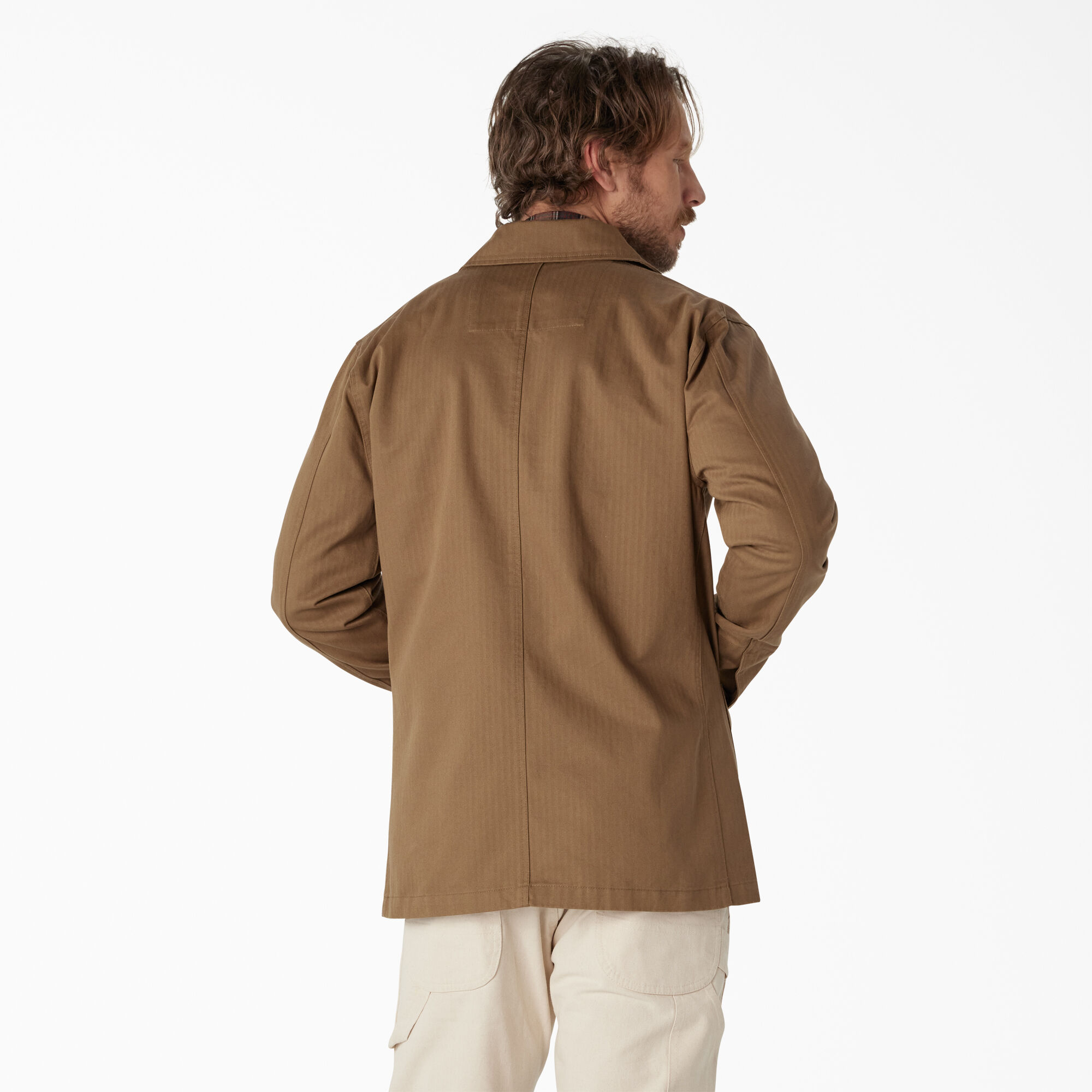 Dickies 1922 Herringbone Jacket, Rinsed Timber Brown