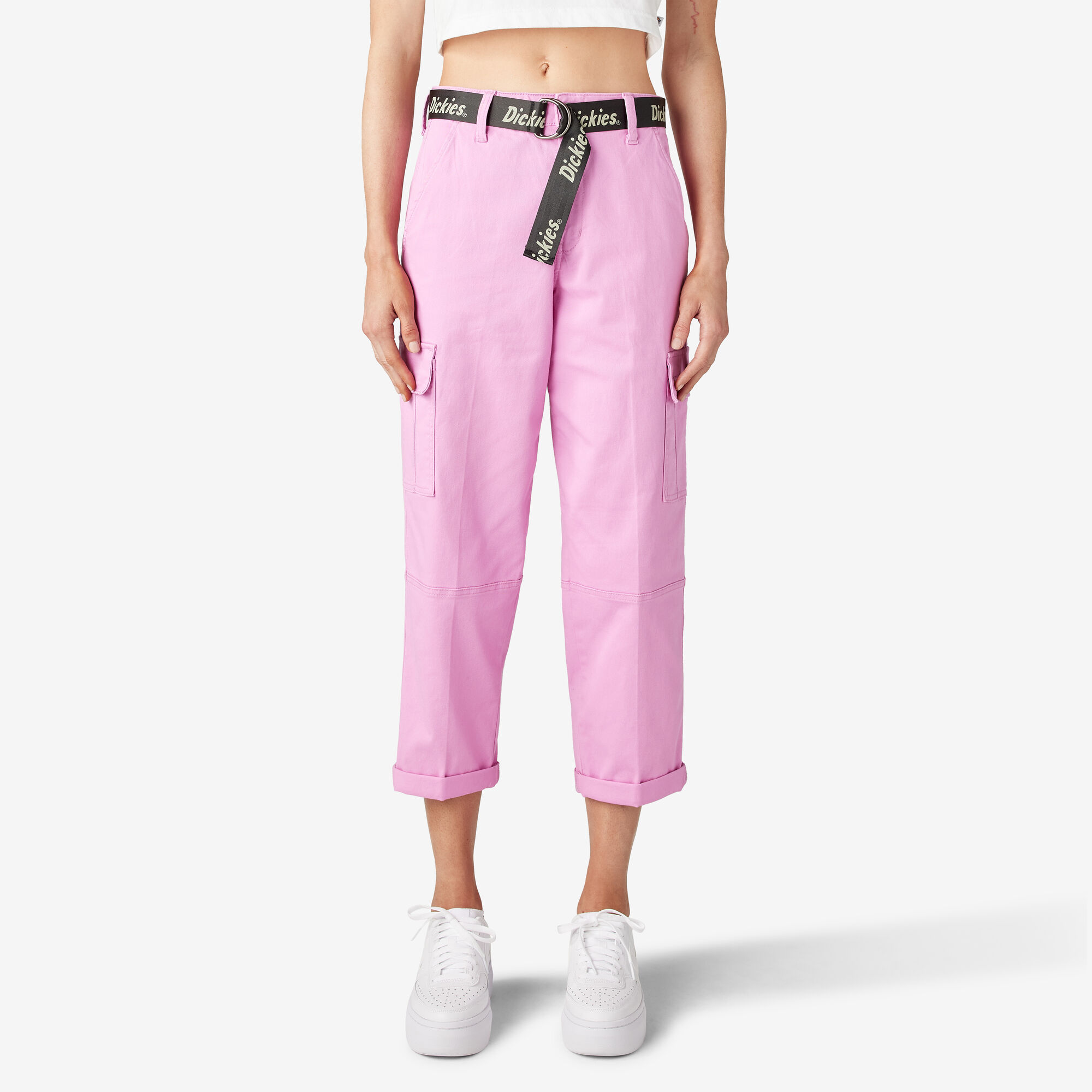 Women's Relaxed Fit Cropped Cargo Pants