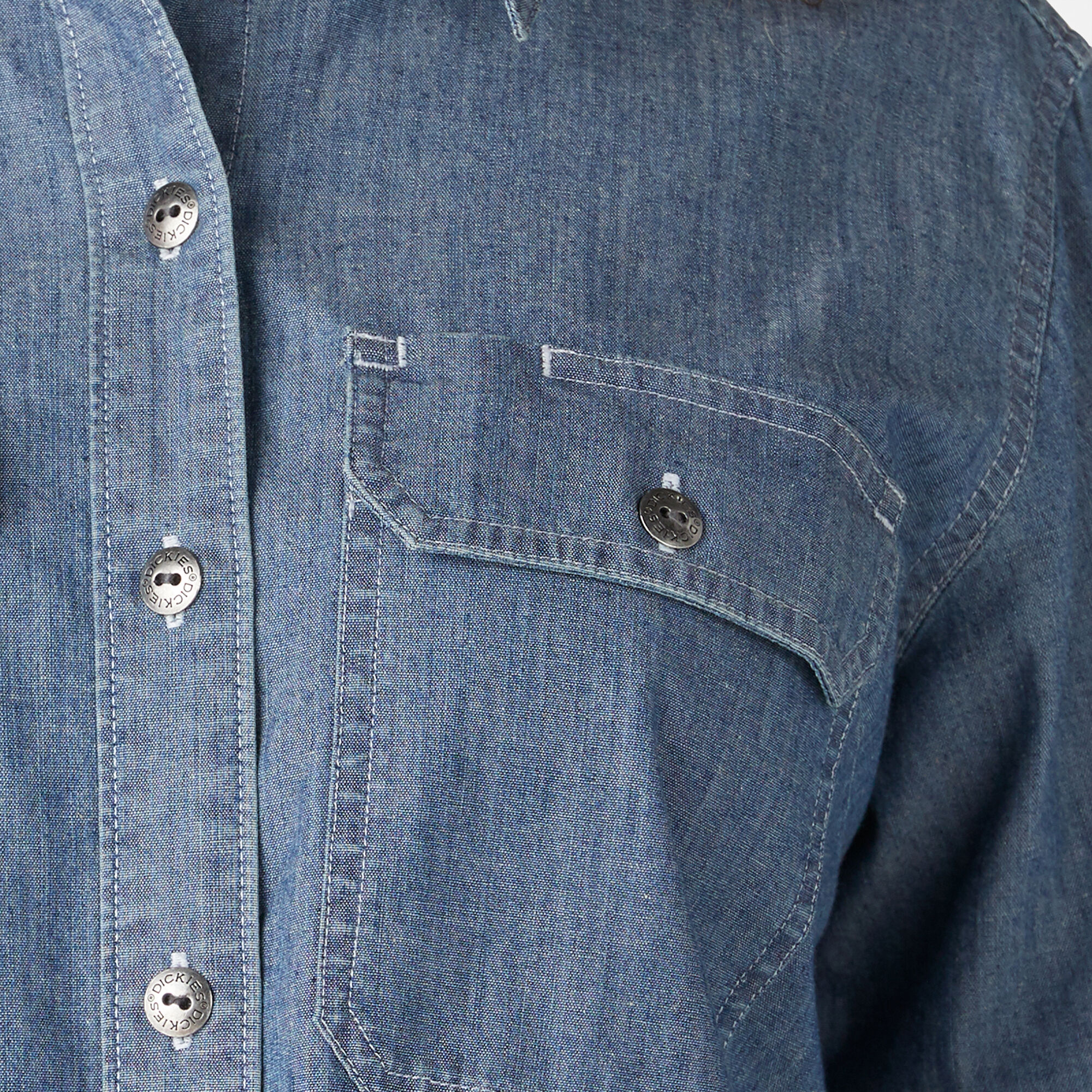 Women’s Chambray Roll-Tab Work Shirt