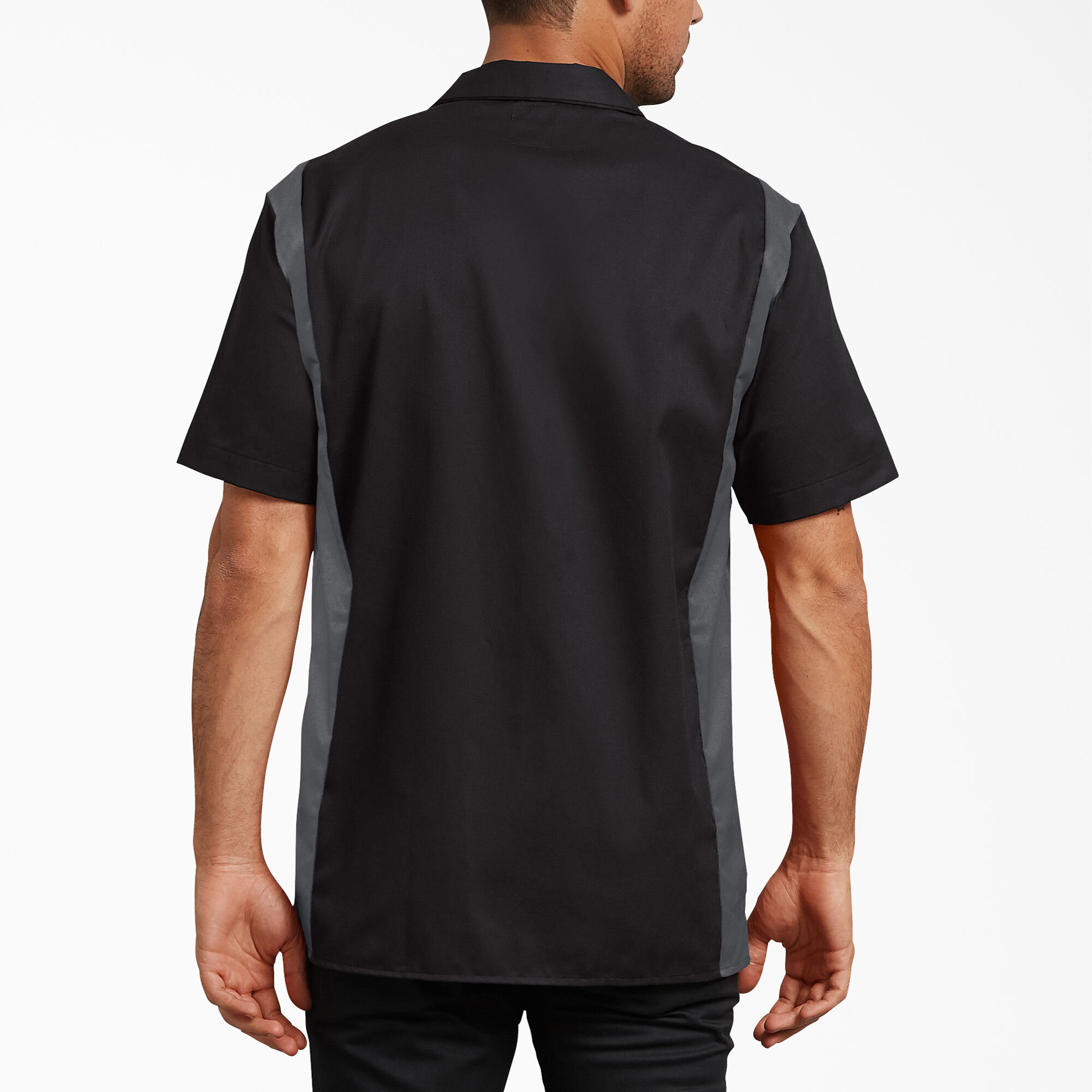 Two-Tone Short Sleeve Work Shirt