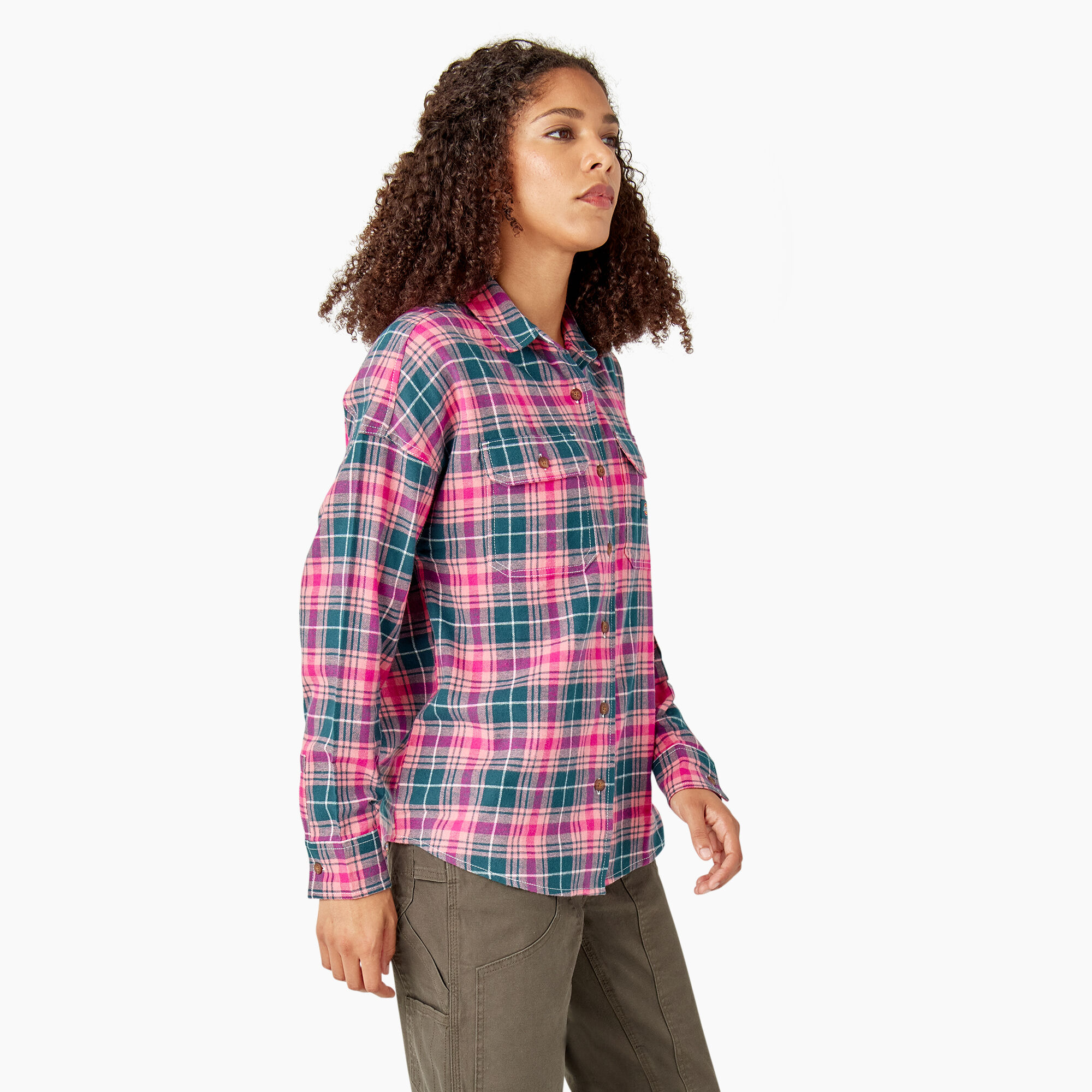 Women's Long Sleeve Flannel Shirt
