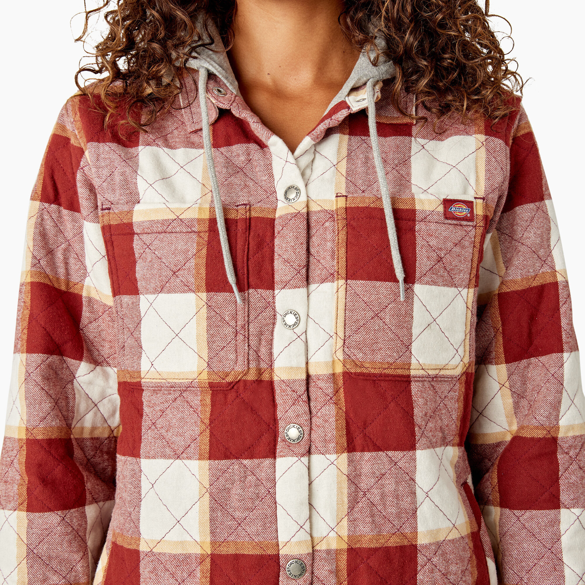 Women’s Flannel Hooded Shirt Jacket