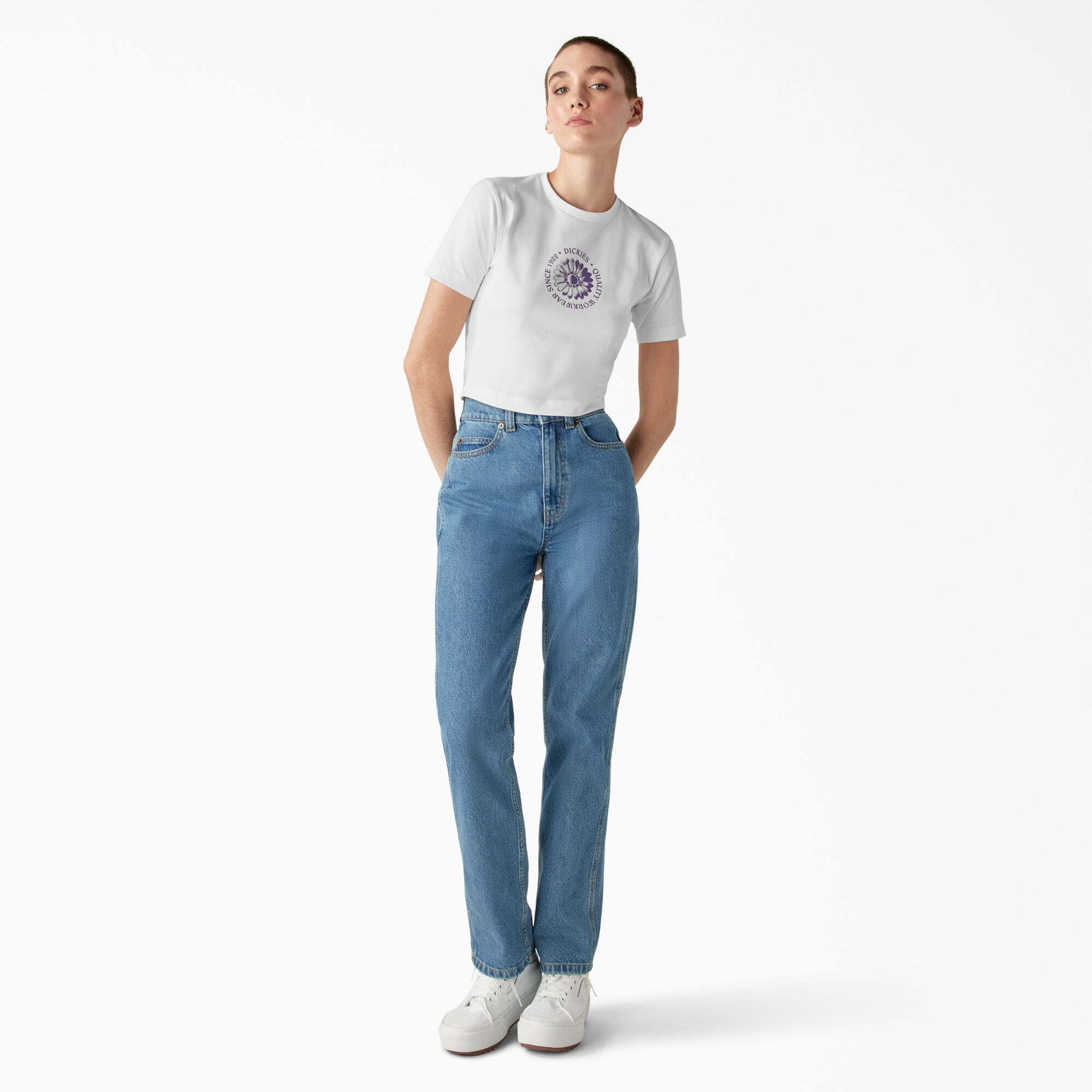 Women's Garden Plain Cropped T-Shirt