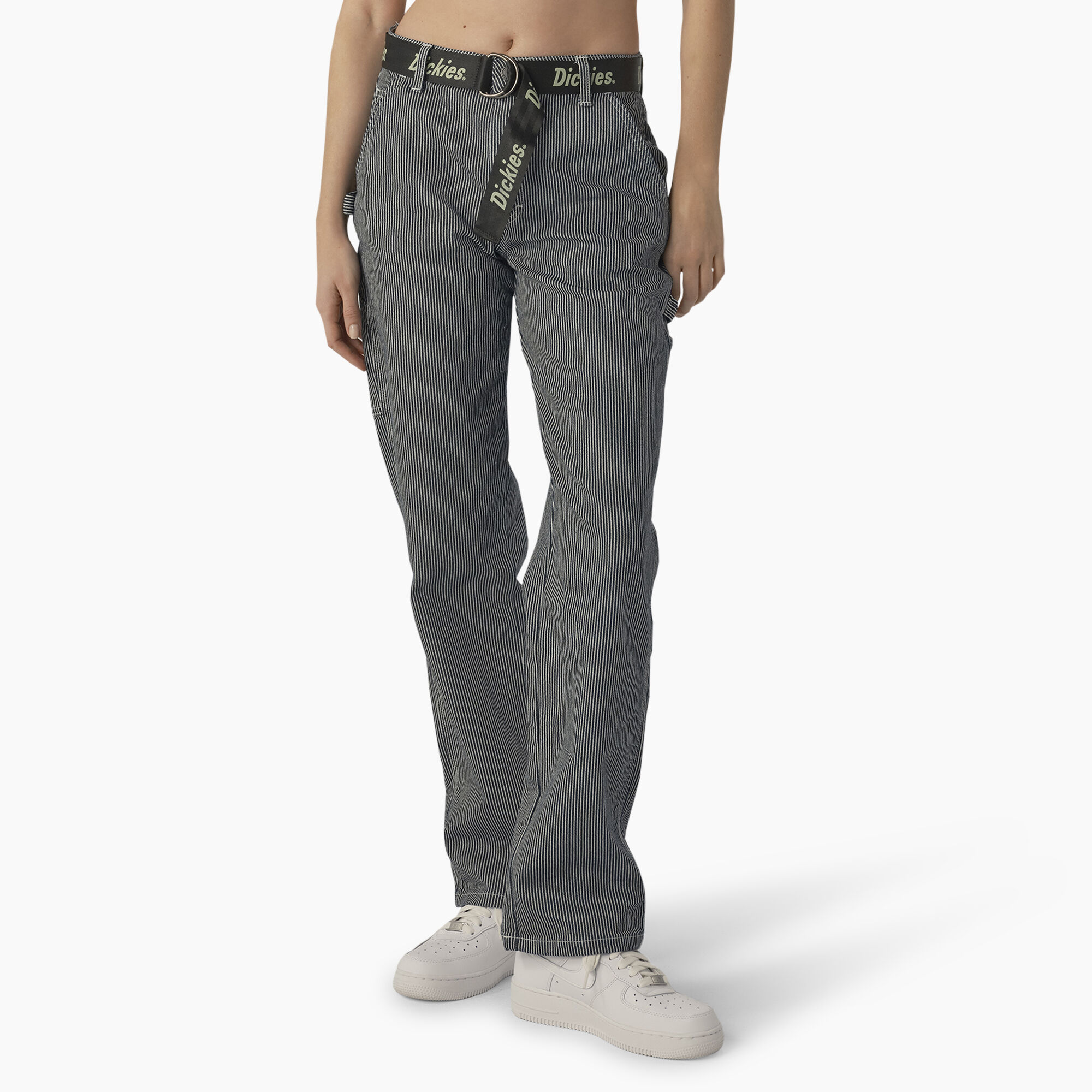 Women's Relaxed Fit Carpenter Pants, Hickory Stripe
