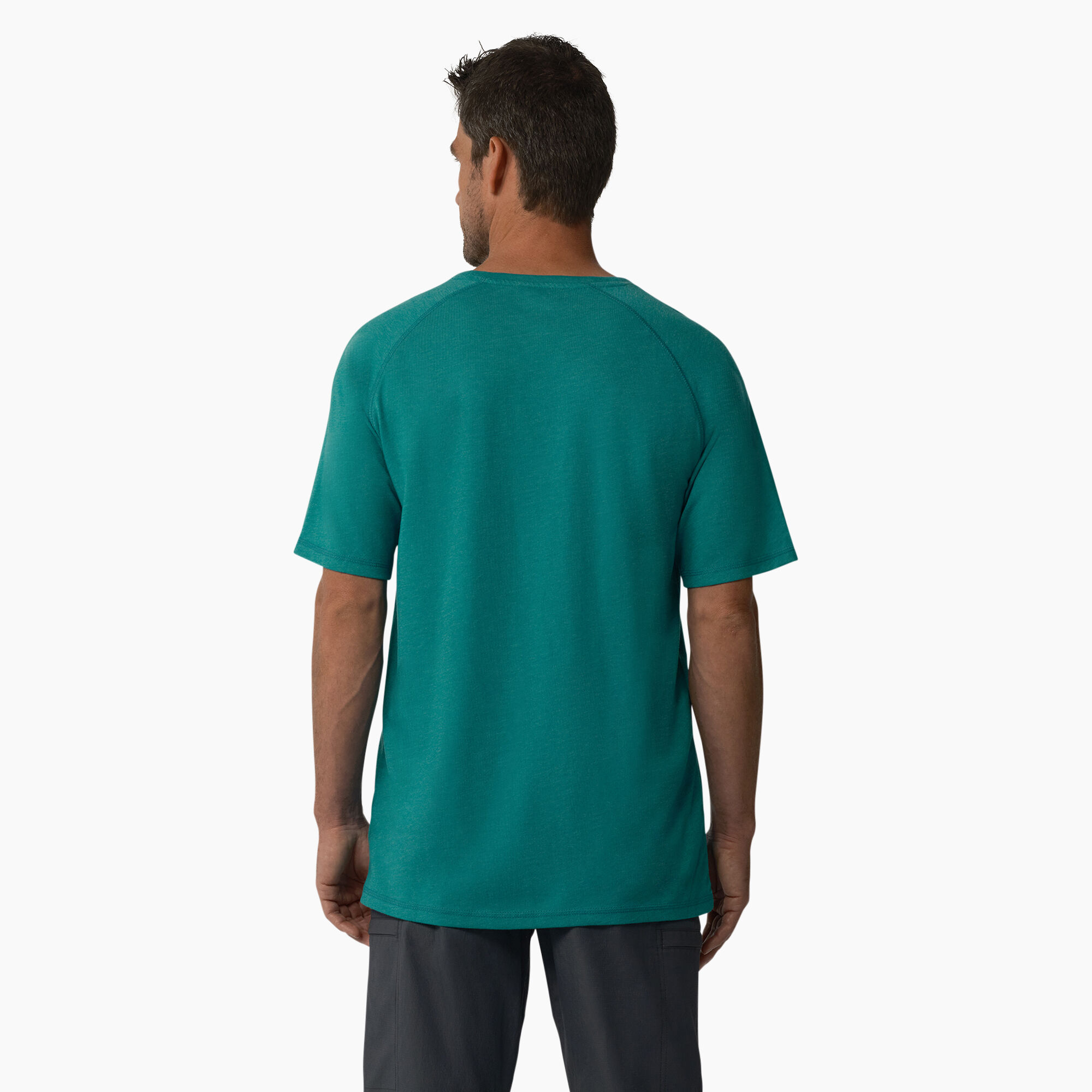 Cooling Short Sleeve Pocket T-Shirt, Deep Lake Heather