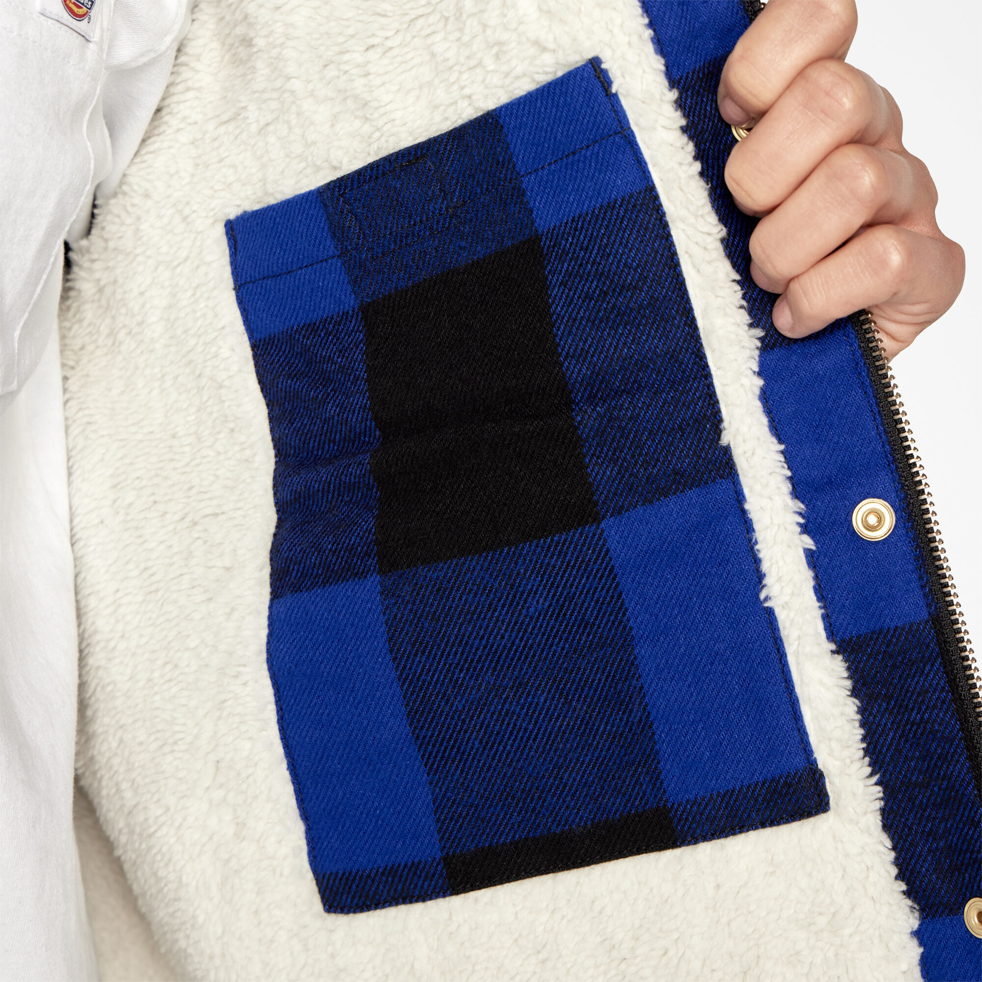 Women's Flannel Fleece Lined Chore Coat