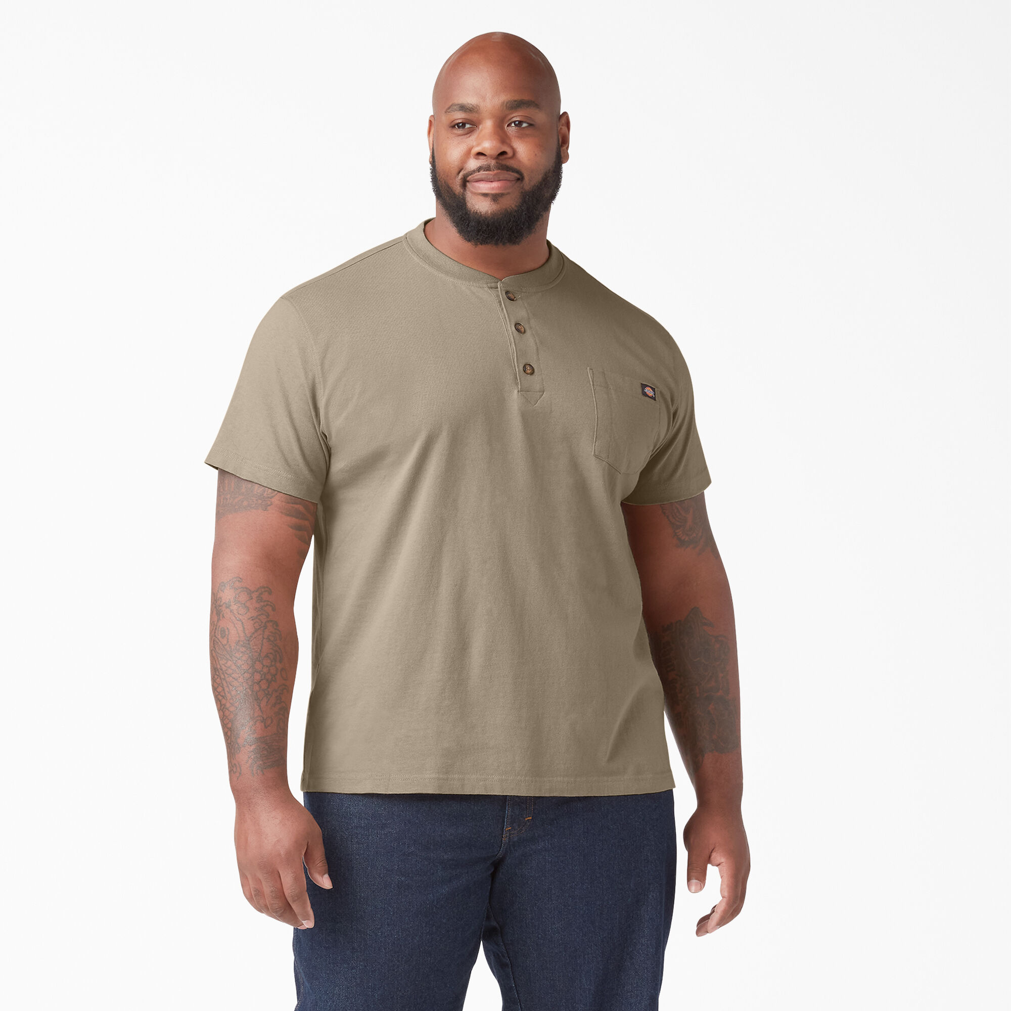 Heavyweight Short Sleeve Henley T-Shirt