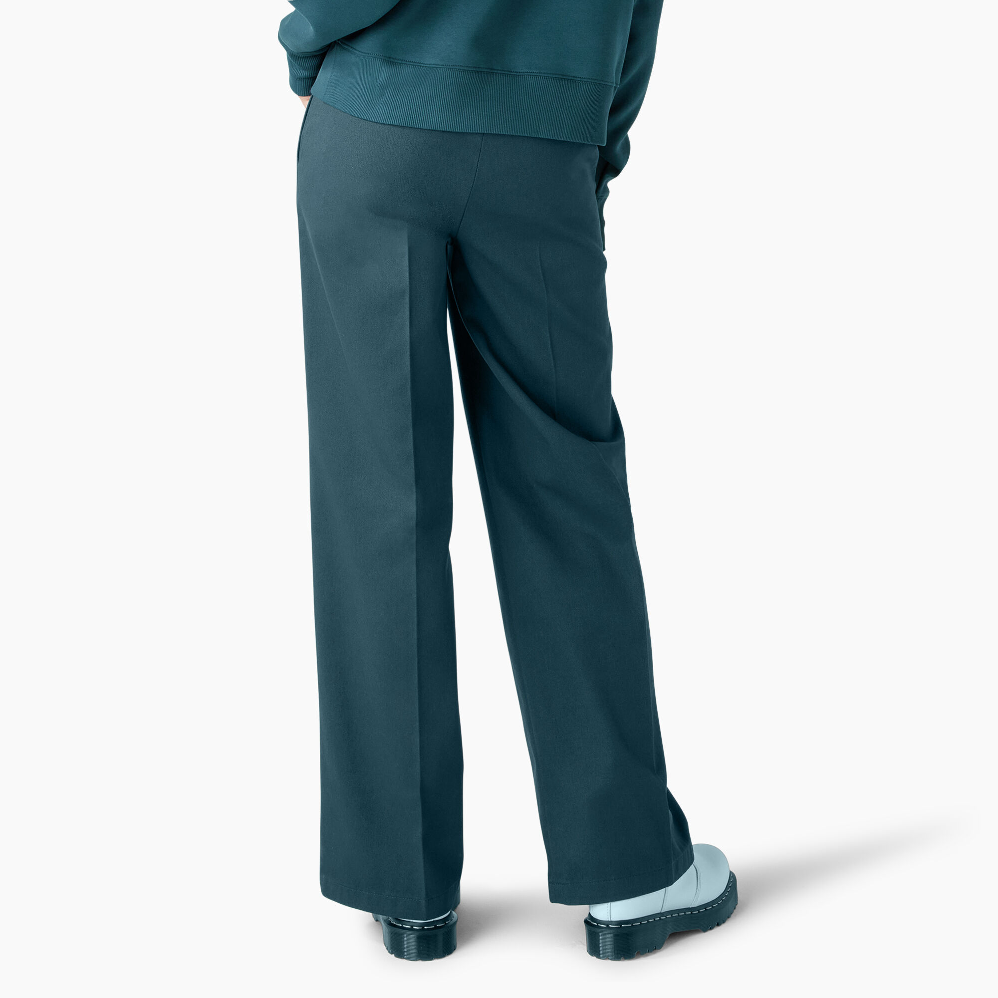 Women's Regular Fit Wide Leg Work Pants