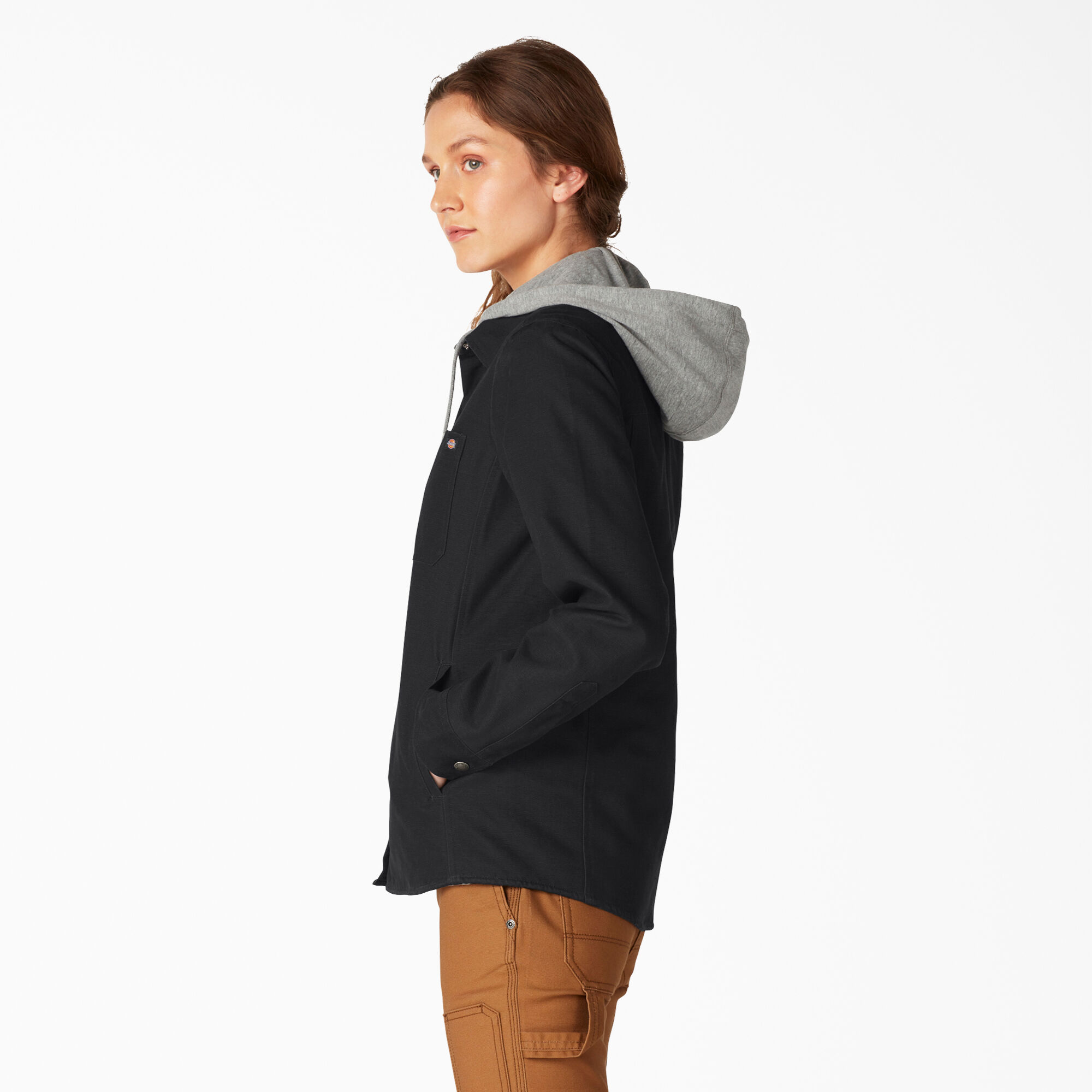 Women’s Duck Hooded Shirt Jacket