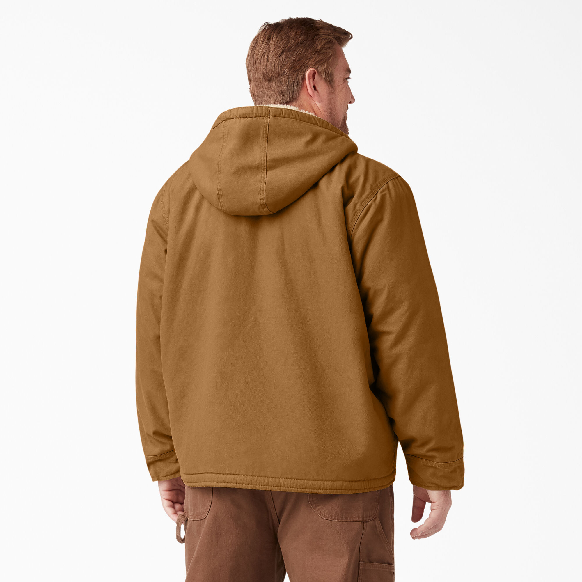 Duck High Pile Fleece Lined Hooded Jacket