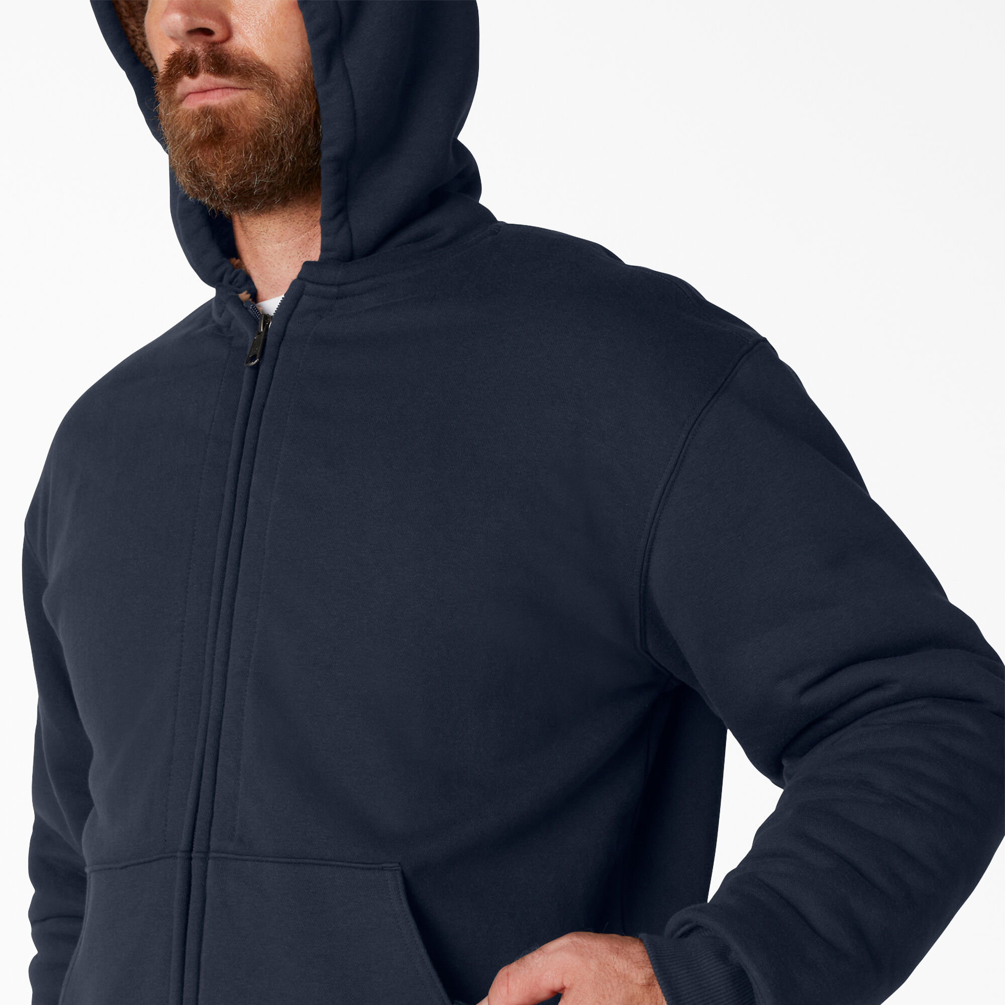 High Pile Fleece Lined Full Zip Hoodie