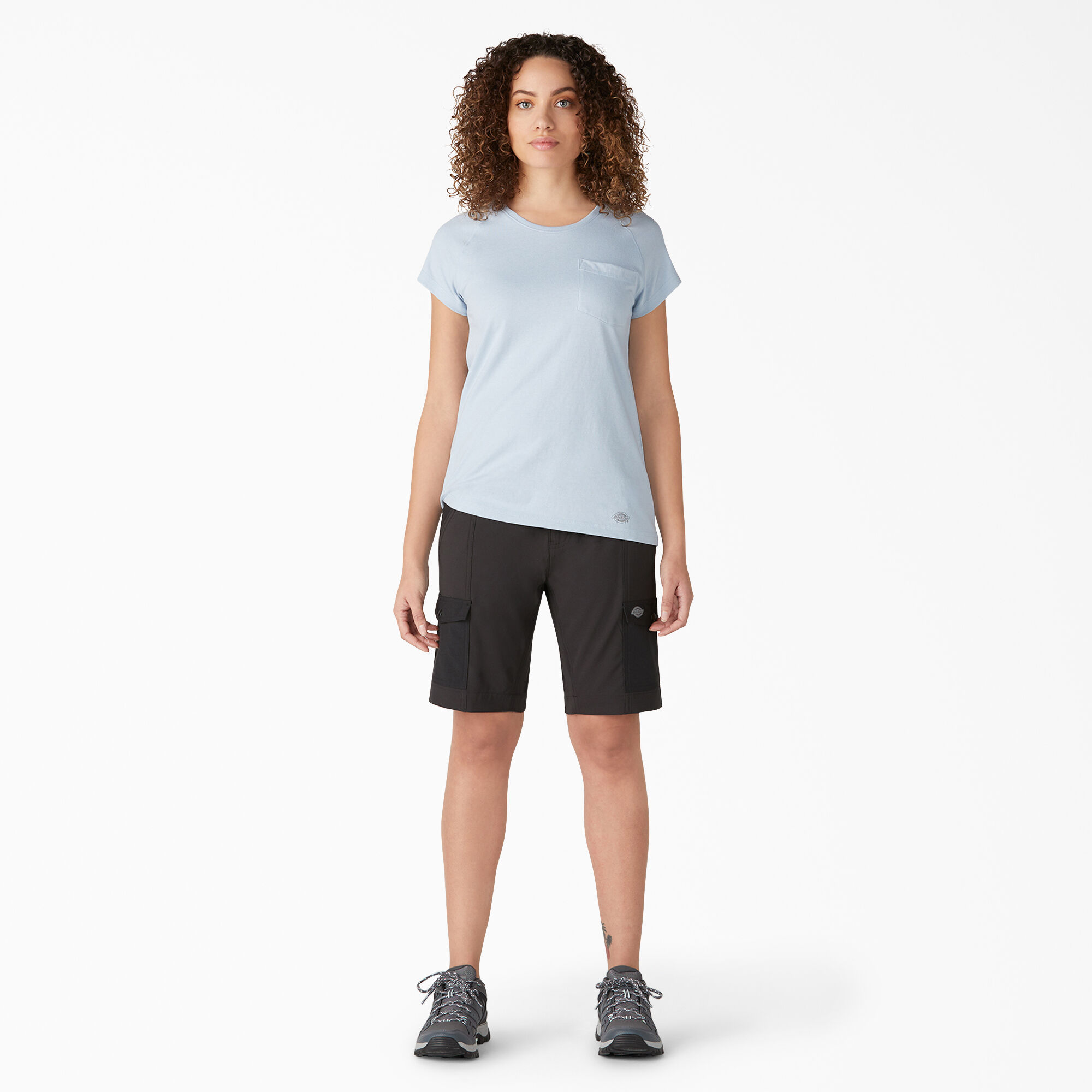 Women's Cooling Slim Fit Cargo Shorts, 10